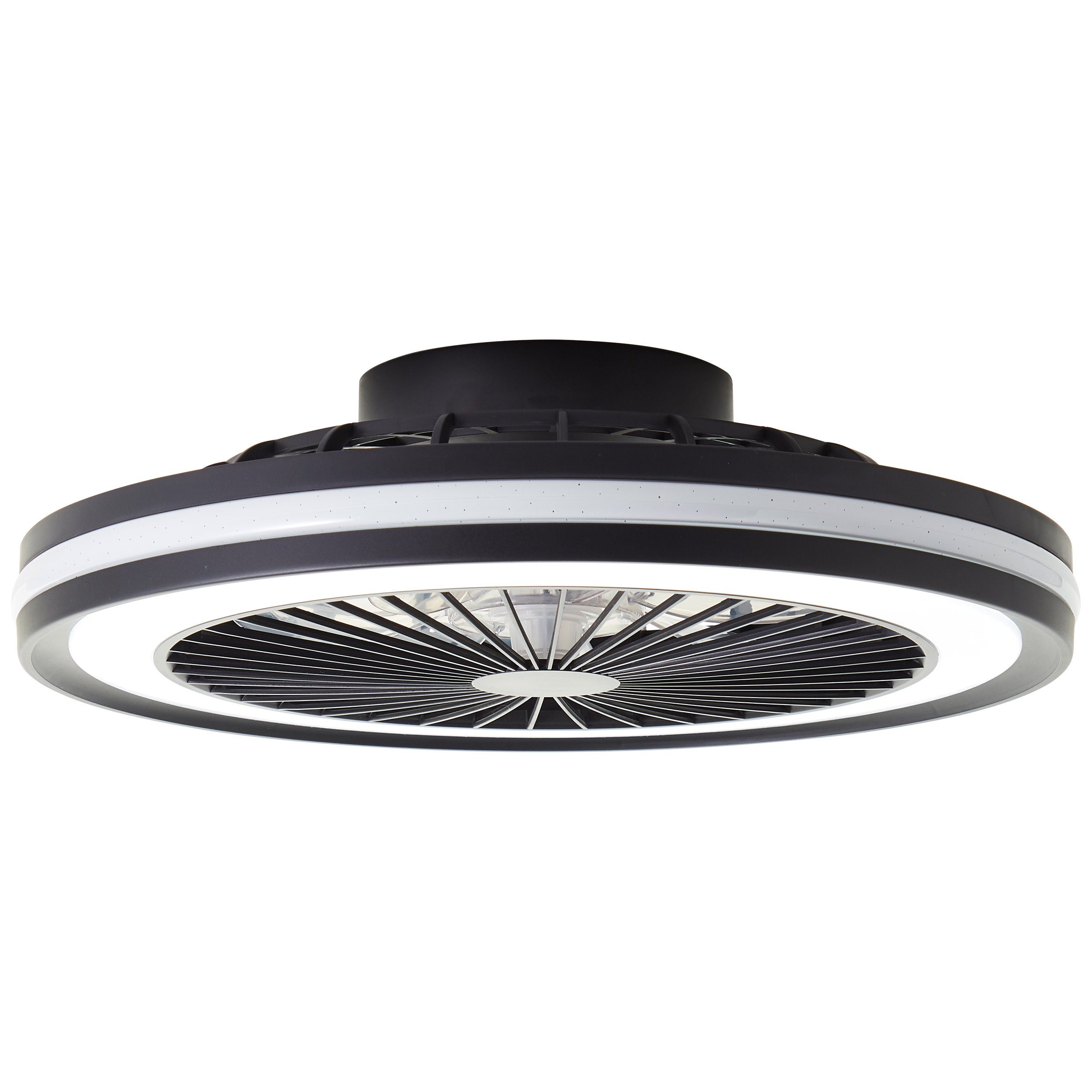 Lightbox LED Deckenleuchte, Ventilatorfunktion, Fernbedienung, warmweiß CCT kaltweiß, Ø RGB, 46,6 fest integriert, cm, - LED RGB Ventilator, & Deckenlampe