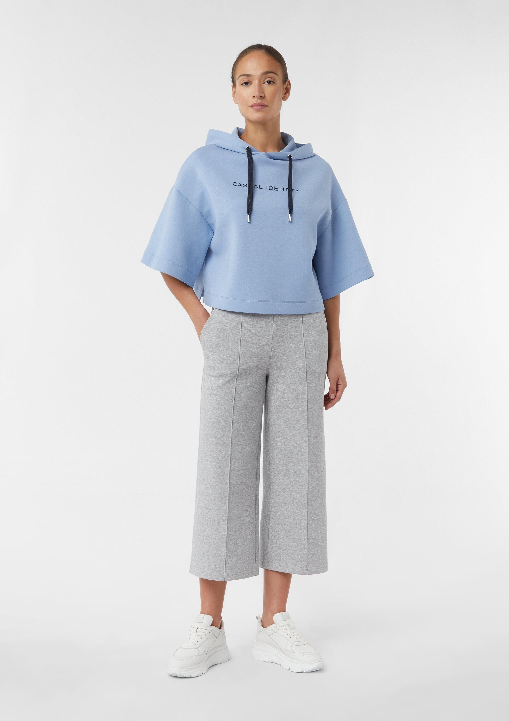 comma 3/4 Arm-Pullover Sweatshirt Oversize-Sweatshirt mit Kimono-Ärmeln