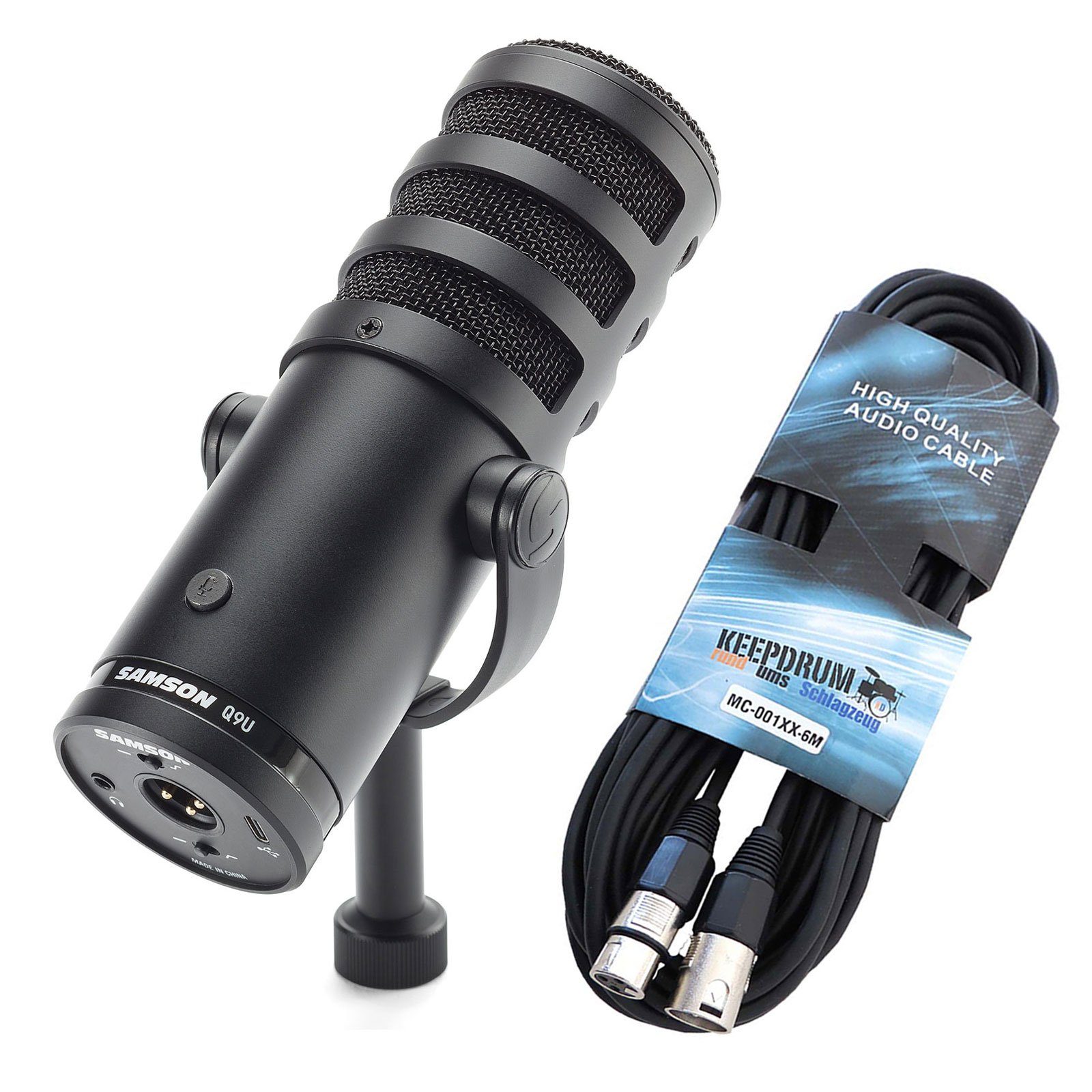Samson Mikrofon Samson Q9U USB XLR Broadcast Mikrofon + XLR Kabel