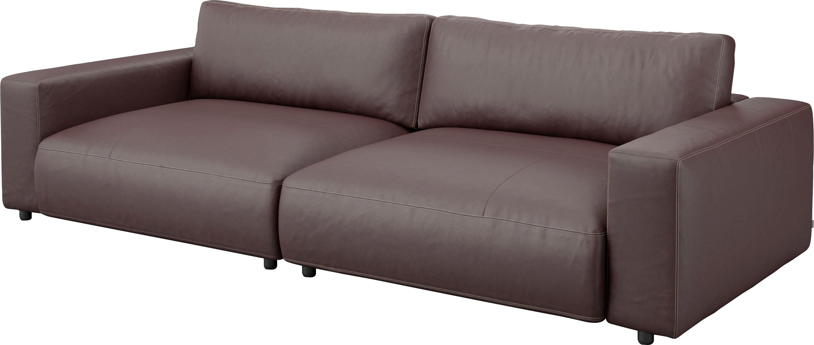 Musterring 4 Qualitäten 2,5-Sitzer Big-Sofa LUCIA, in by GALLERY branded Nähten, und M unterschiedlichen vielen