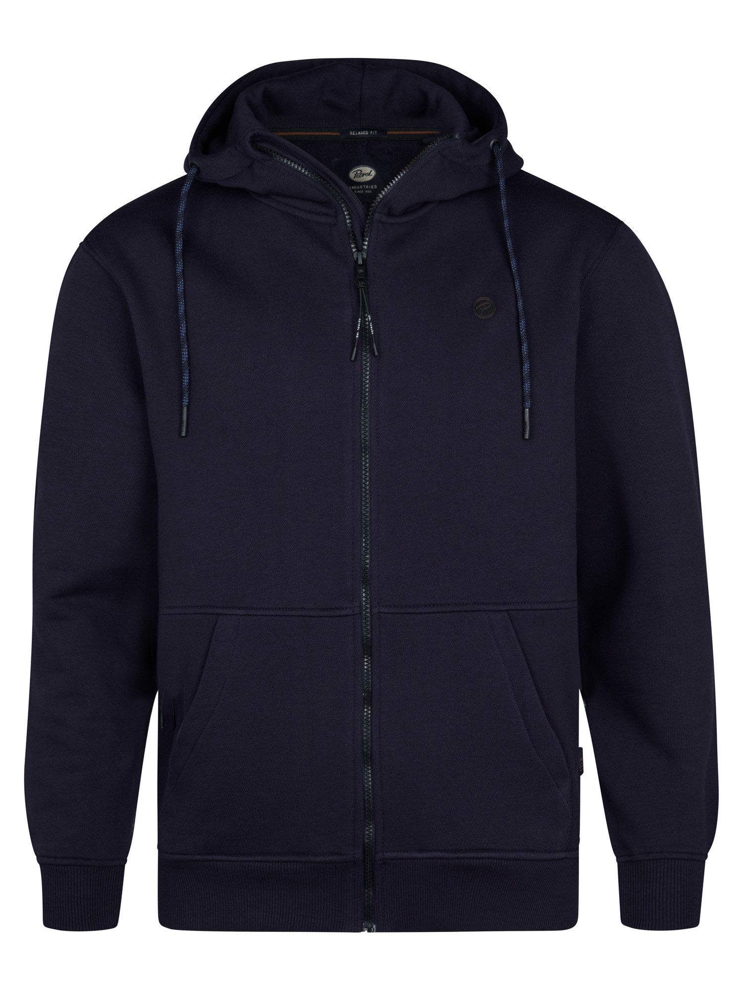 Petrol Industries Sweatjacke - Herren Zip Hoodie - Kapuzenpullover mit Reißverschluss in Navy