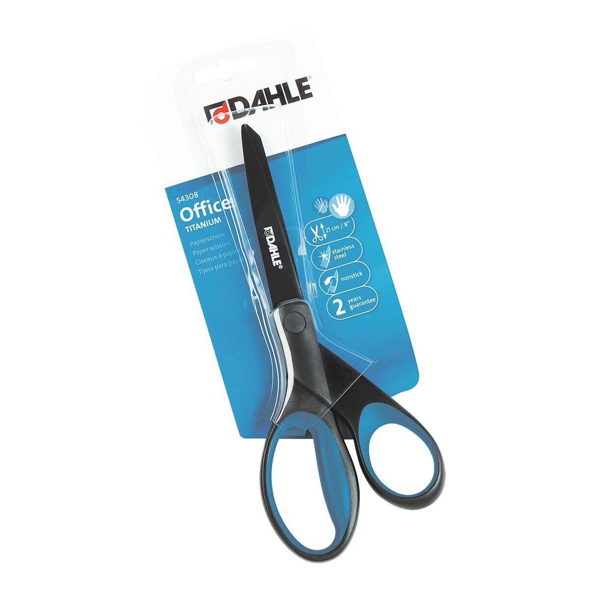 DAHLE Papierscheren Office Titanium, 21 cm, für Rechtshänder