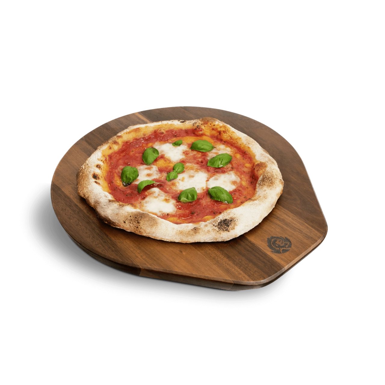BURNHARD Pizzastein Pizzabrett Akazienholz, Akazienholz, FSC zertifiziert
