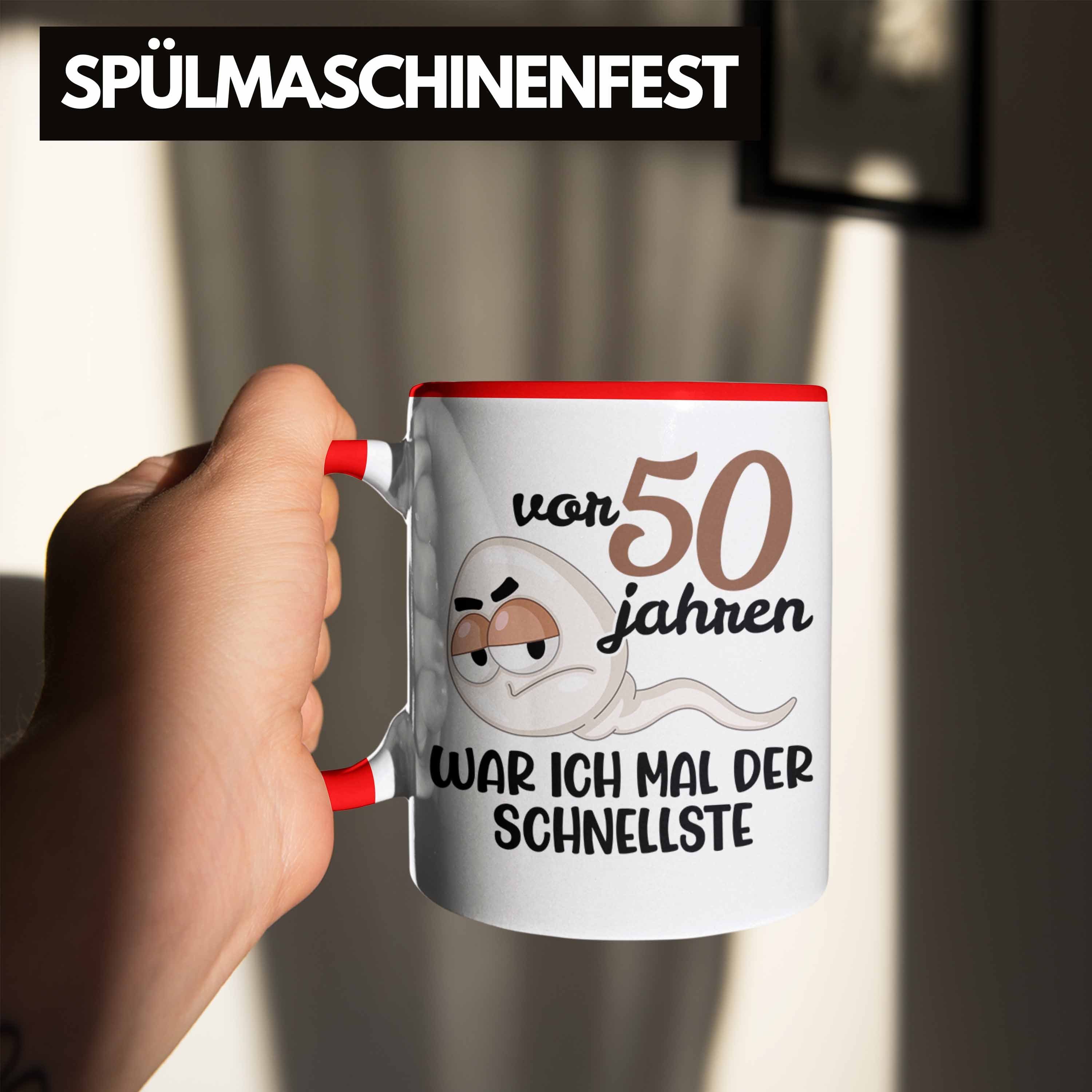 Jahre Geschenk Mann 50. Vater 50 Männer - Mann Tasse 50er Männer Alt Trendation Lustig Vater Trendation Geschenkidee Tasse Geschenke 50 Geburtstag Rot