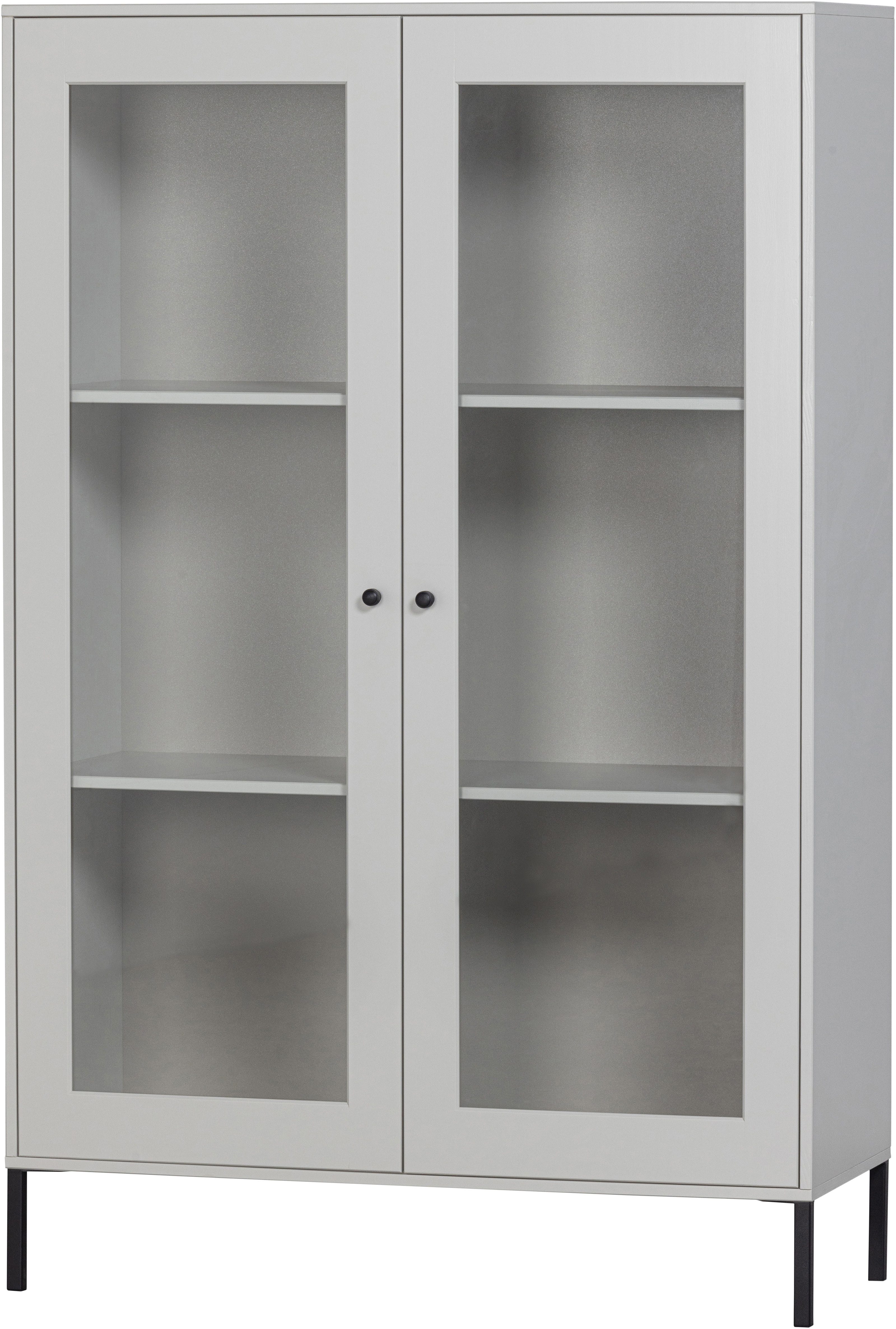 WOOOD Vitrine Xam FSC®-Kiefernholz geschliffen mit offenen Fächern 100x40x155 cm Sichtbare Maserung, Tragkraft 15 kg pro Boden, einfach zu montieren