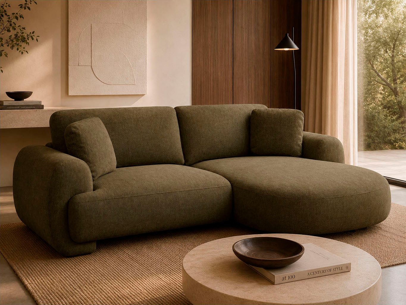 OTTO home Ecksofa YllSY L-Form, 231cm - OTTO. Verlässliche Qualität., Struktur-Bezug, Tonnentaschen-Federkern