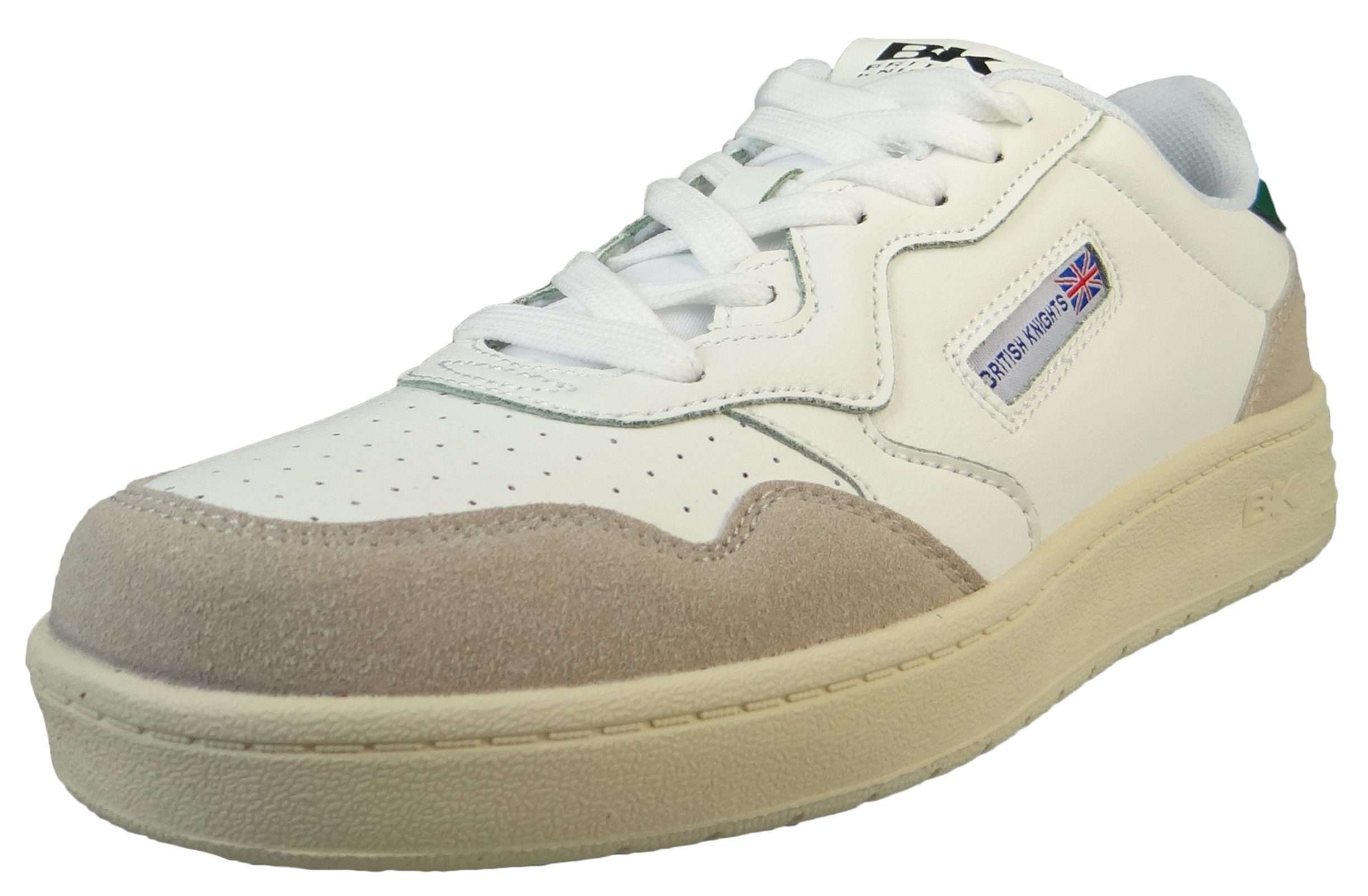 Sneaker British B51-3618 WHITE/ GREEN 04 (02001030) Knights White/Green