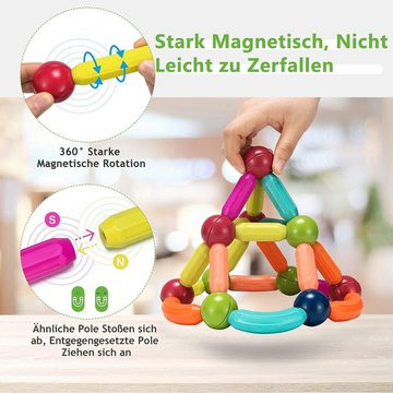 KOMFOTTEU Magnetspielbausteine, (88 St), aus ABS, ab 3 Jahren