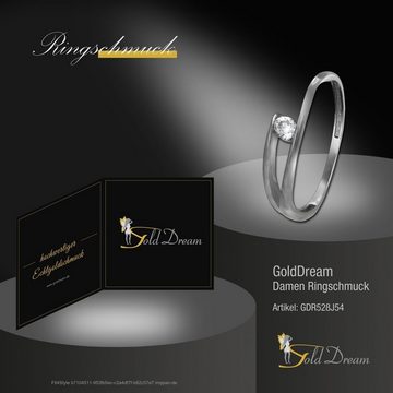 GoldDream Goldring GoldDream Gold Ring New Zirkonia Gr.54 (Fingerring), Damen Ring New aus 333 Weißgold - 8 Karat, Farbe: weißgold, weiß