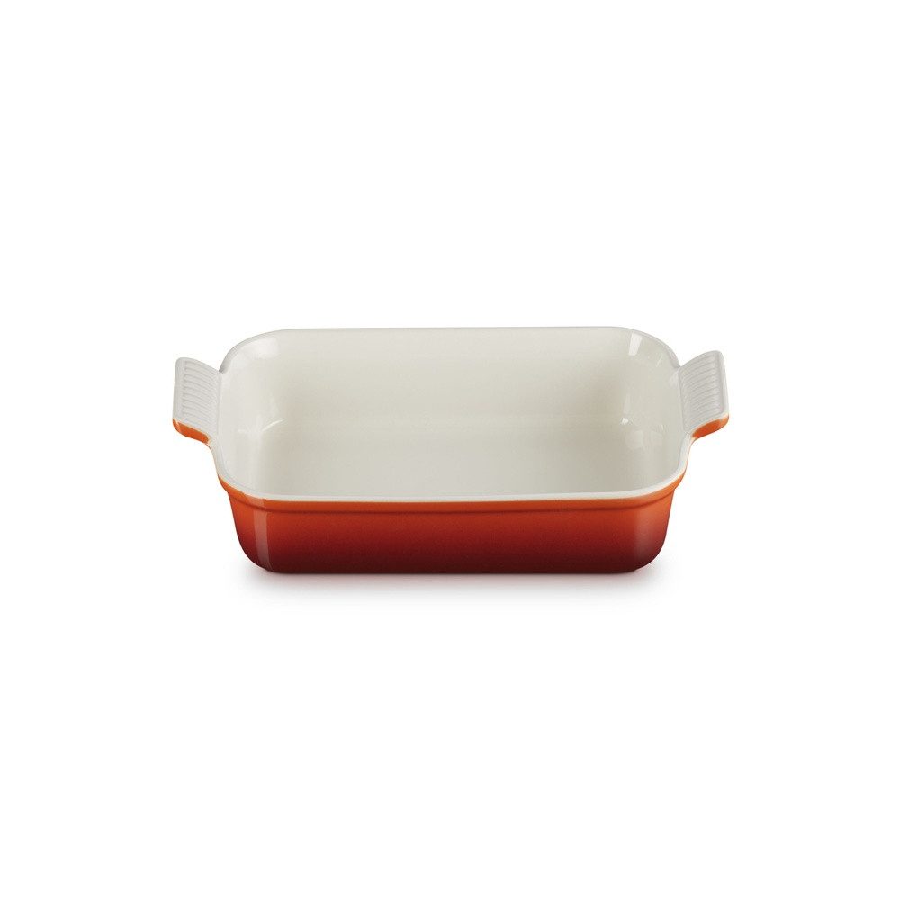 LE CREUSET Auflaufform LeCreuset Auflaufform rechteckig 32cm Tradition, Kirschrot, Steinzeug