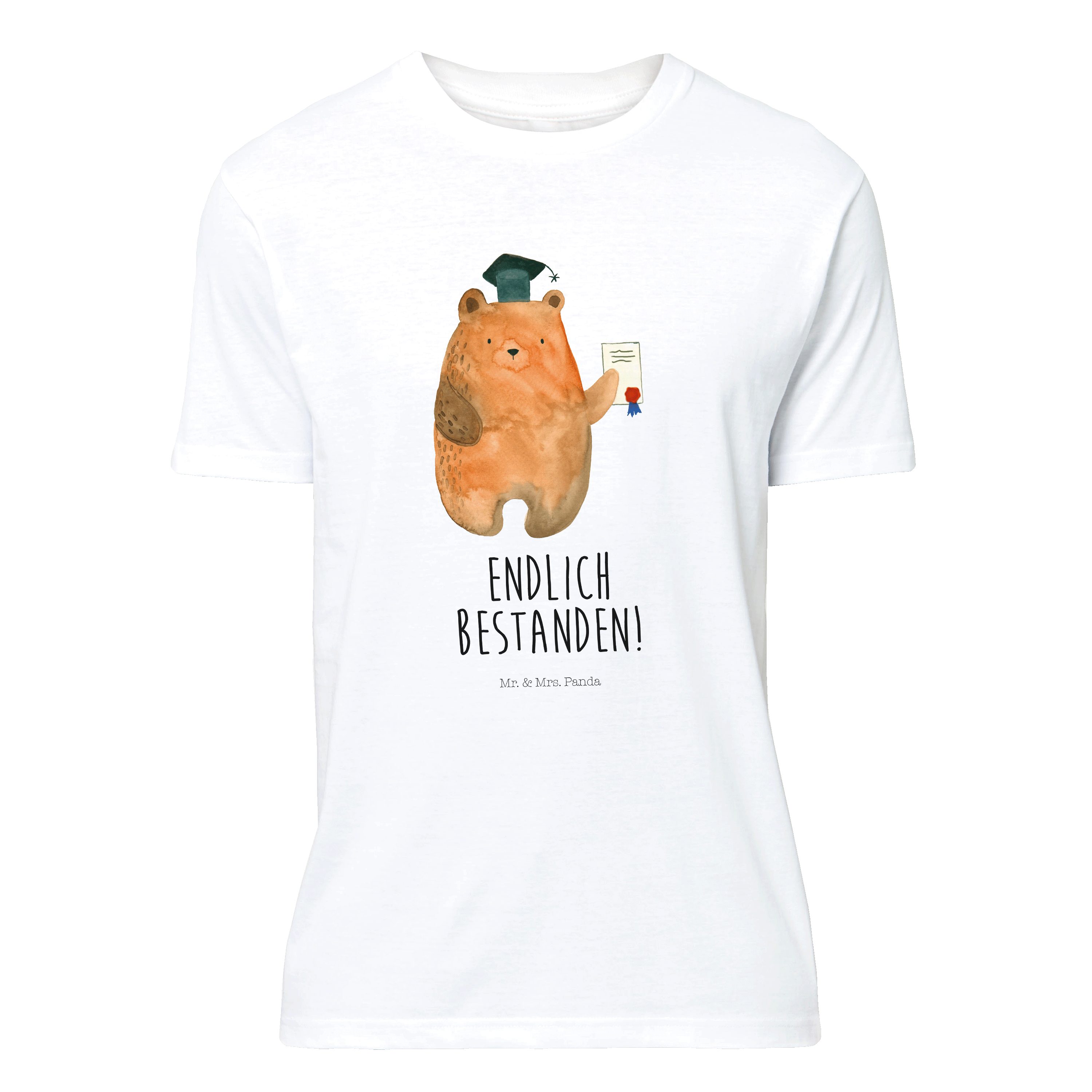 T-Shirt Prüfungsbär - Weiß - Shirt, T-Shirt
