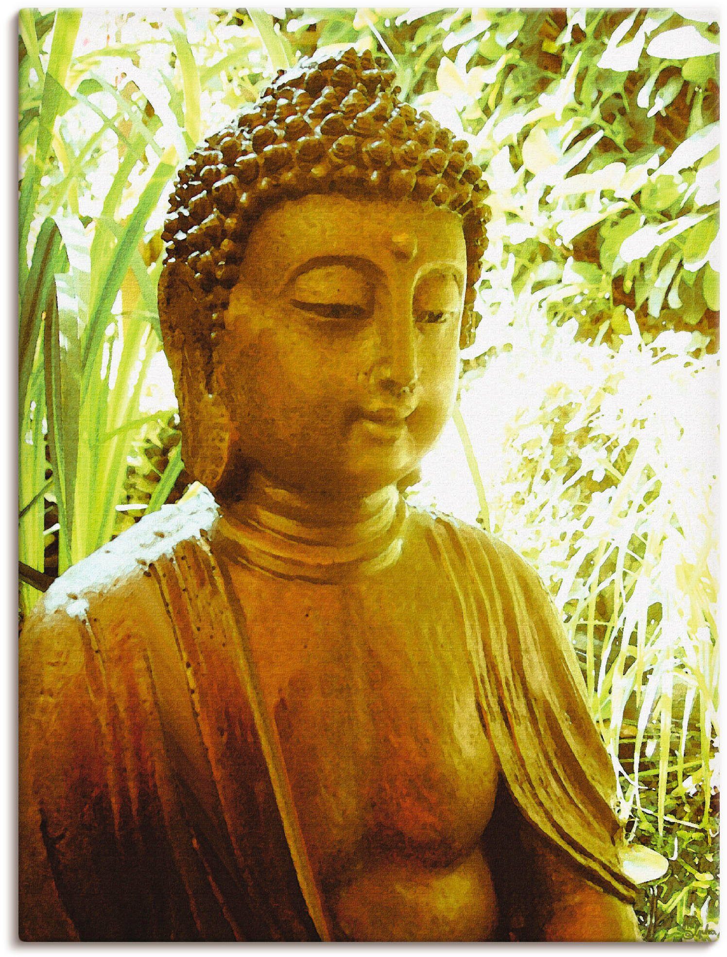Artland Wandbild Die Seele von Buddha, Religion (1 St), als Leinwandbild, Poster in verschied. Größen