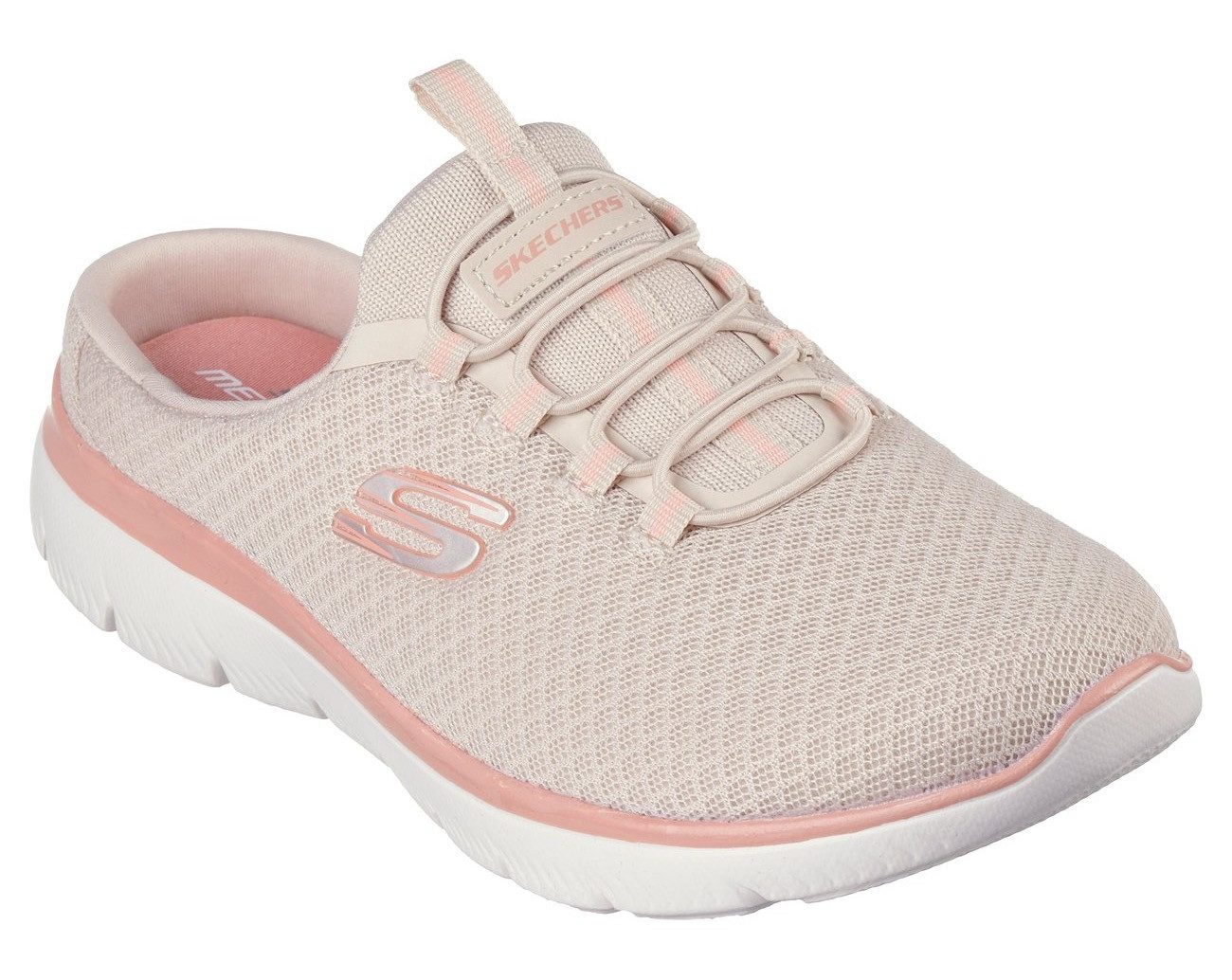 Skechers SUMMITS SWIFT STEP Sabot Sommerschuh, Schlappen, Schlupfschuh in veganer Verarbeitung