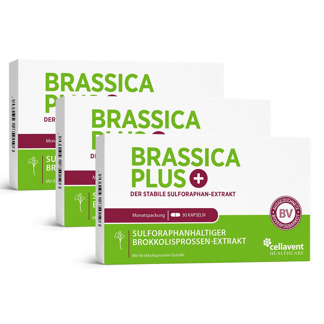 Cellavent Healthcare Effektive Brokkolisprossen Sulforaphan Kapseln - Brassica PLUS Kapseln