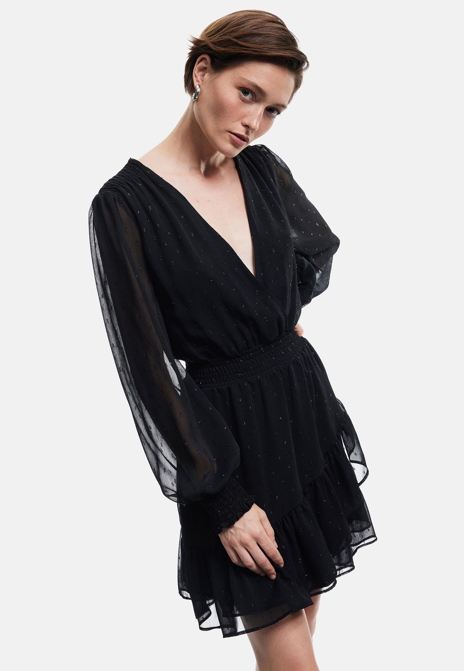 Koton Badekleid Mit Rüschen Verziert Asymmetrisch Minikleid