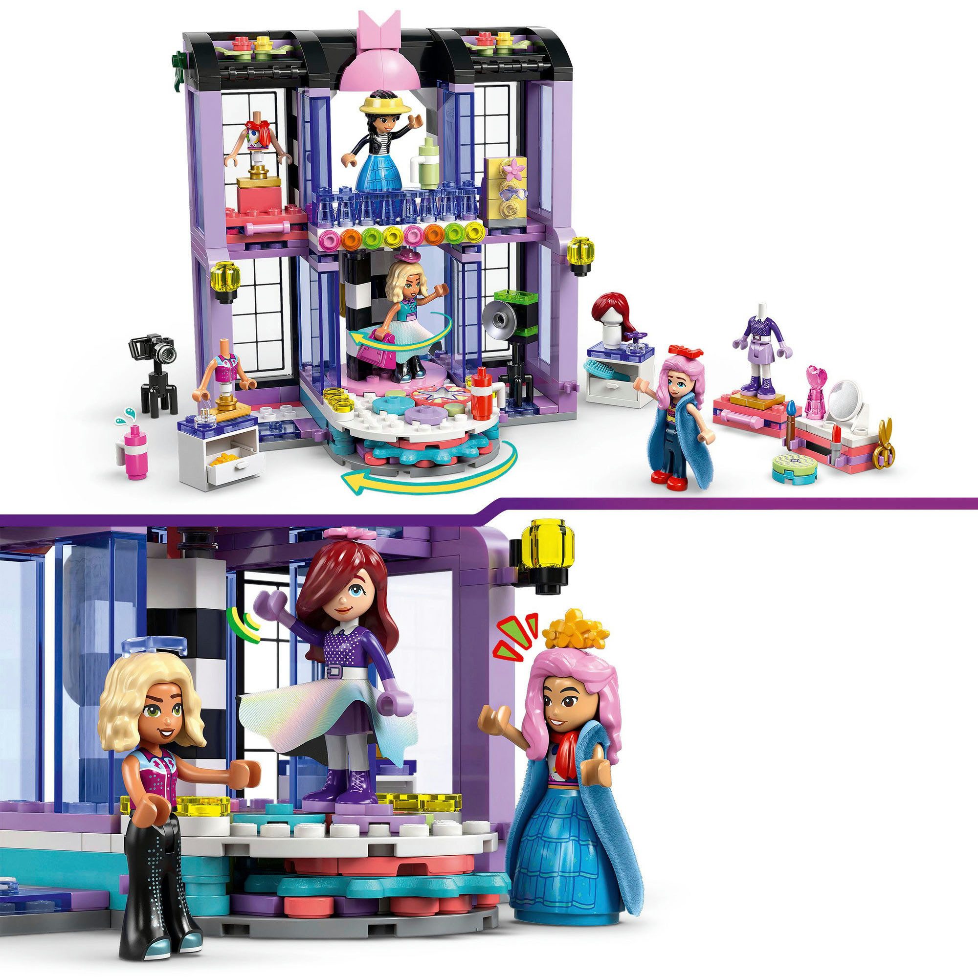 LEGO® Modeschau in Heartlake City (42685), LEGO Friends Konstruktionsspielsteine, (410 St), Made in Europe – Bild 4 von 5