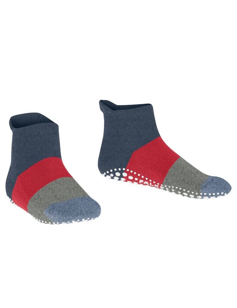 FALKE Colour Block 2024 (nachhaltige Baumwolle) dunkelblau Kinder Hausschuh