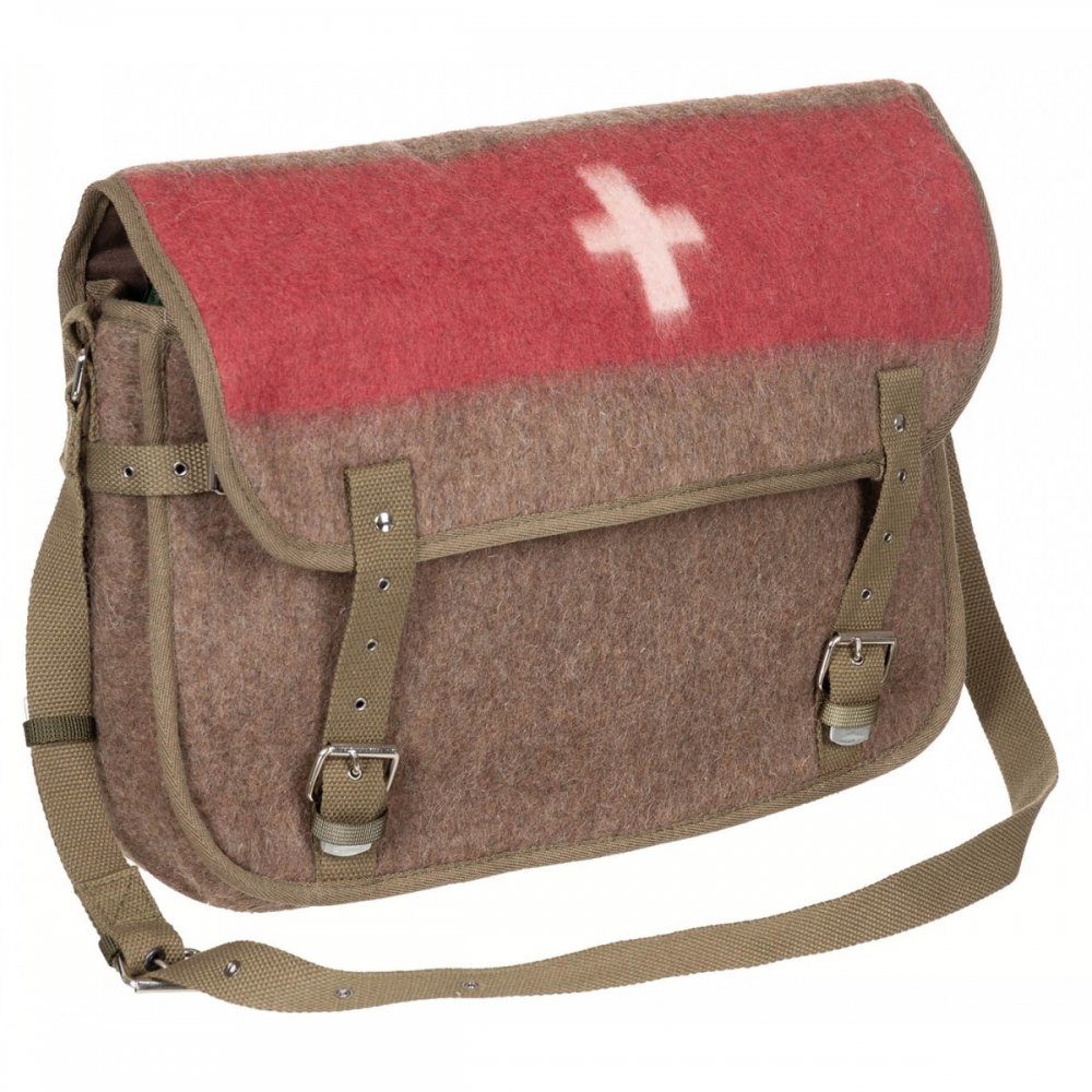 PureTrash Umhängetasche Pure Trash Schweiz. Umhängetasche, mit Schultergurt (Packung), aus Schweizer Armee Decken