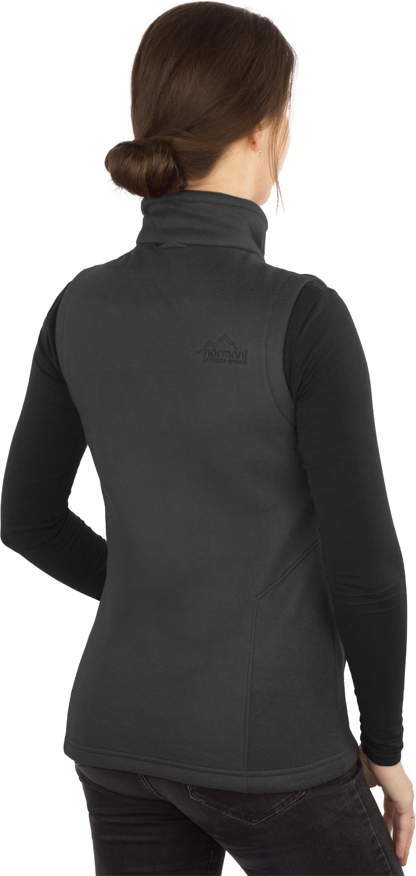 normani Fleeceweste Damen Fleeceweste Kiamika Übergangsweste mit Einschubtaschen Outdoorweste Winterweste