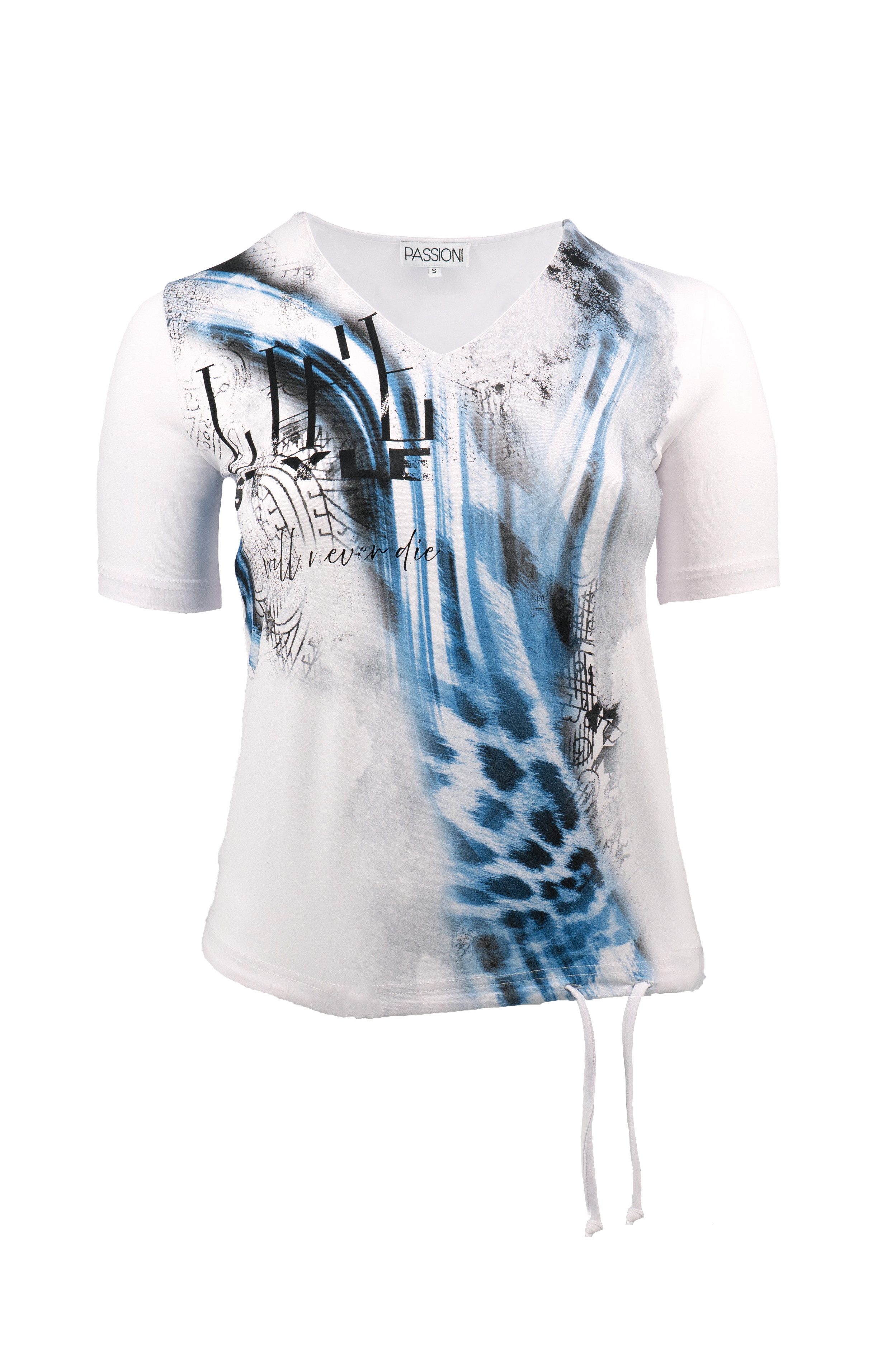 T-Shirt mit abstraktem Animal-Print