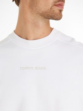 Tommy Jeans Sweater TJM BOXY NEW CLASSICS CREW EXT mit Print auf der Brust