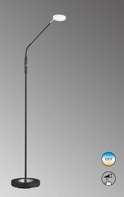 FHL easy! Stehlampe Luna, Dimmfunktion, fest kaltweiß - LED warmweiß integriert