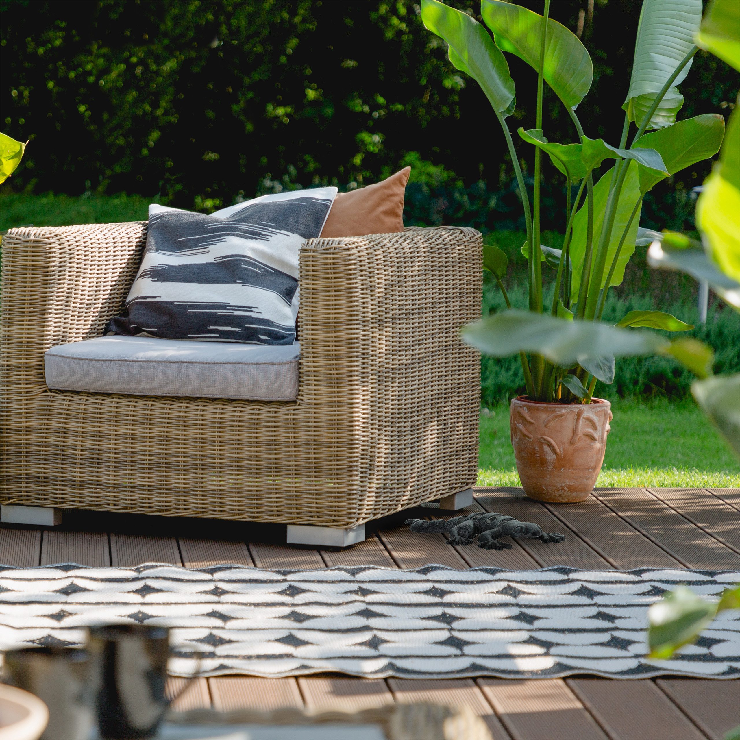 relaxdays Gartenfigur Eidechse Deko günstig online kaufen