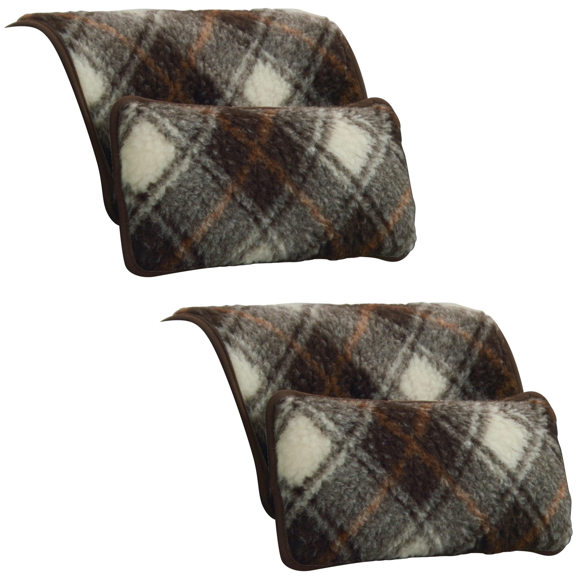 Erwin Müller Stützkissen Minikissen 2er-Pack, Schurwolle Uni