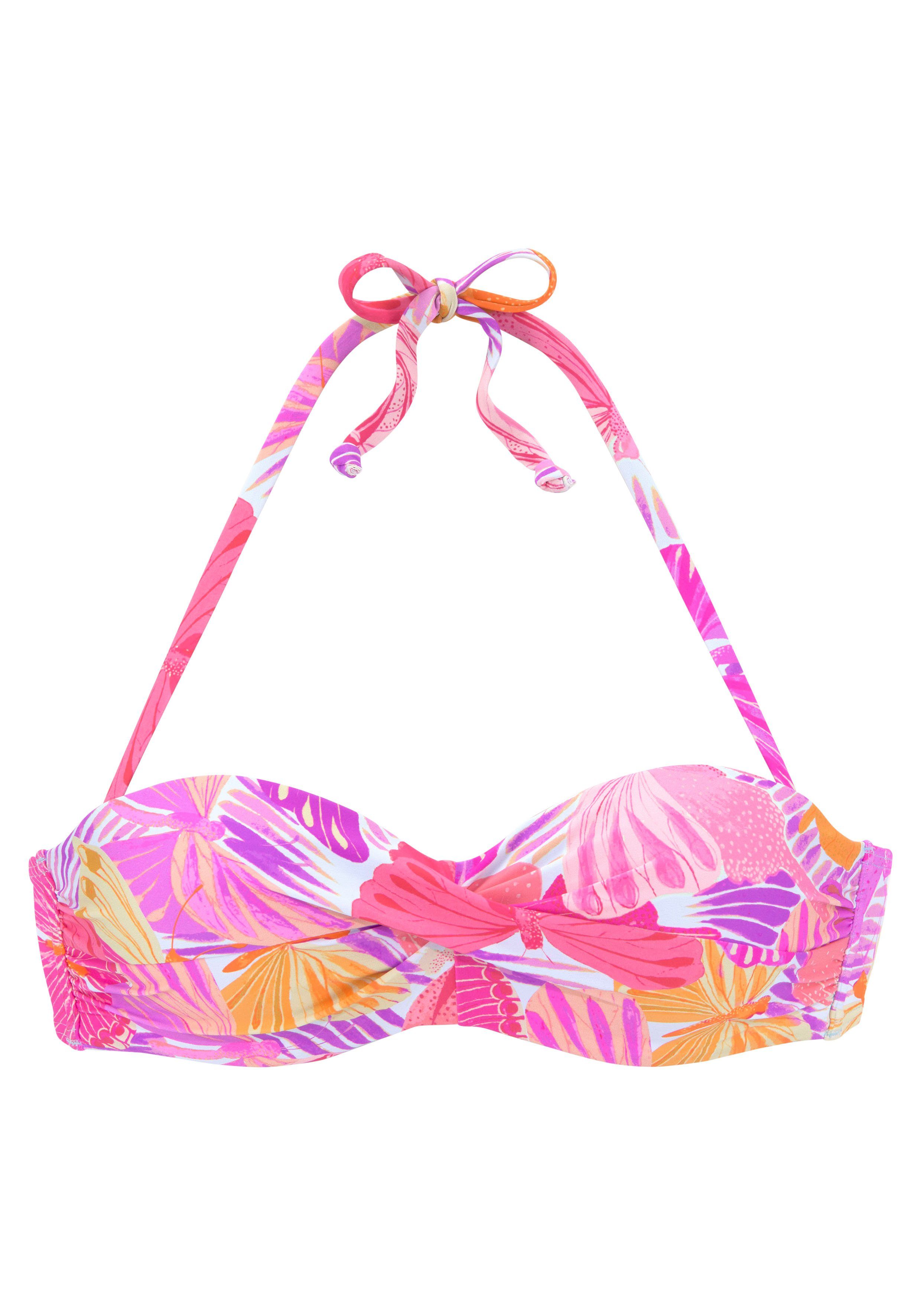 Sunseeker Bügel-Bandeau-Bikini-Top, mit Schmetterling-Design günstig online kaufen