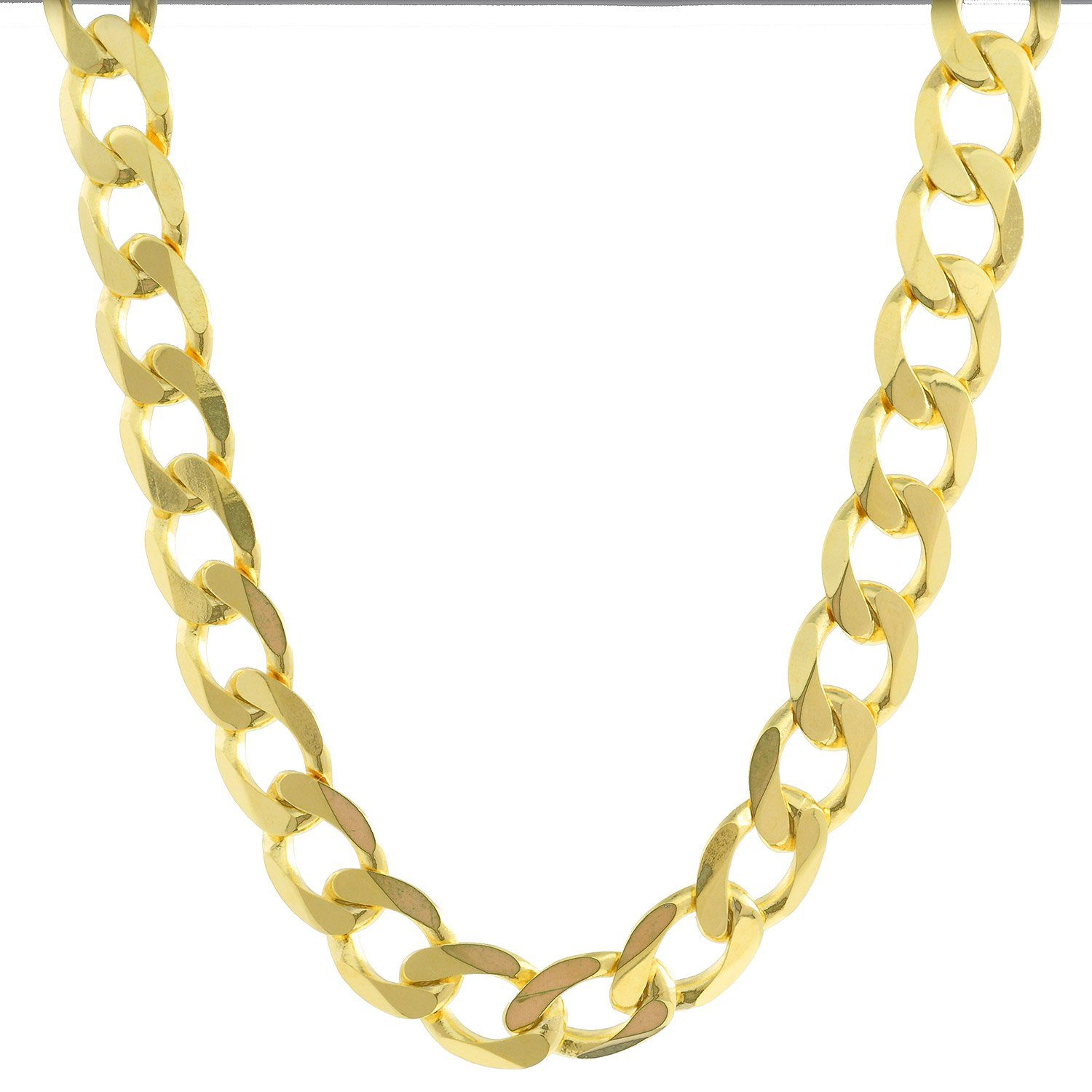 HOPLO Goldarmband Goldkette Panzerkette Länge 21cm - Breite 3,9mm - 333-8 Karat Gold, Made in Germany