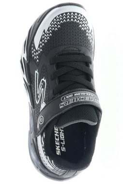 Skechers 400138L/BKSL S Lights-Flex-Glow Bolt Black/Silver Sneaker Lichter können an- und ausgeschalten werden