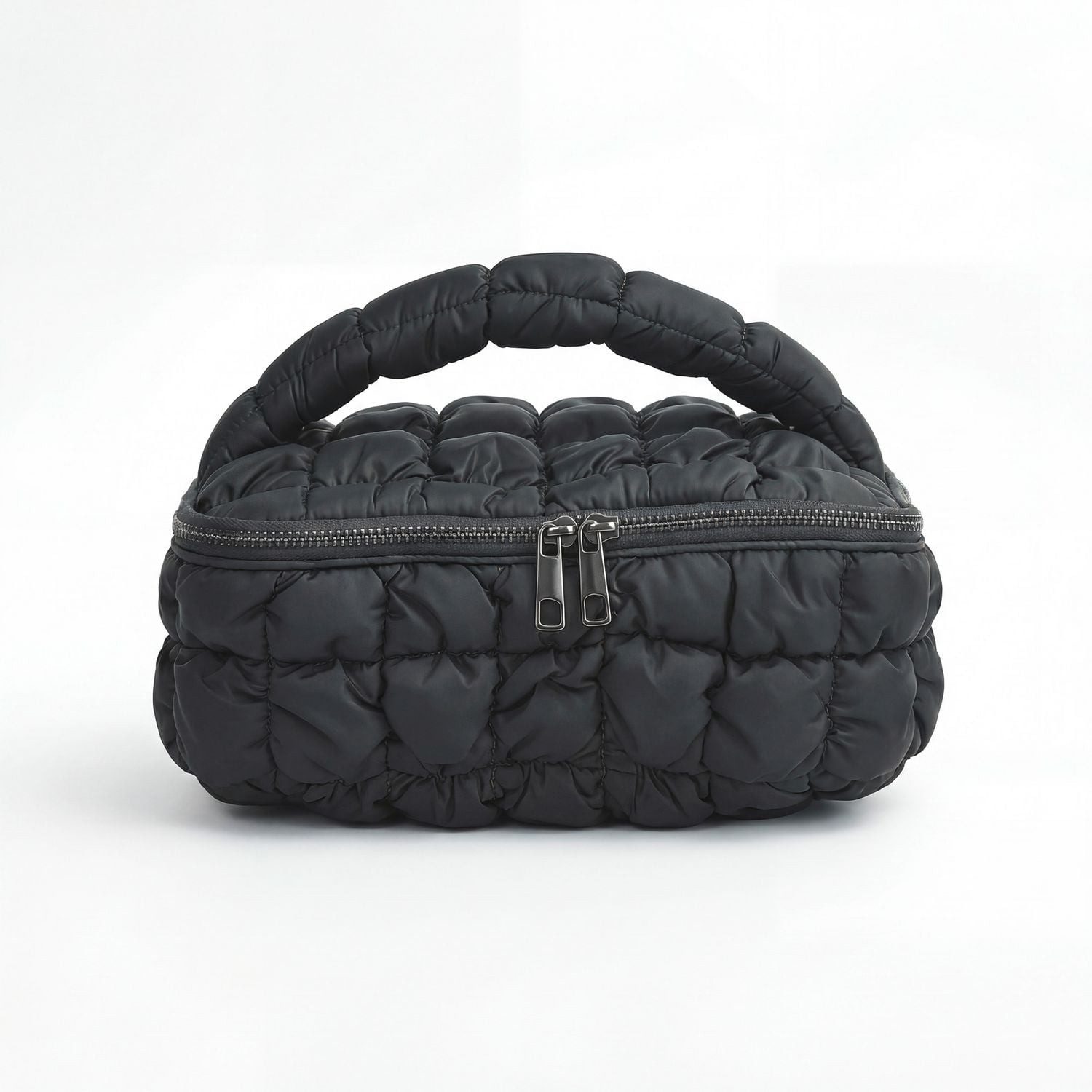 Tragetasche Beauty Case mit Quilting (schwarz)