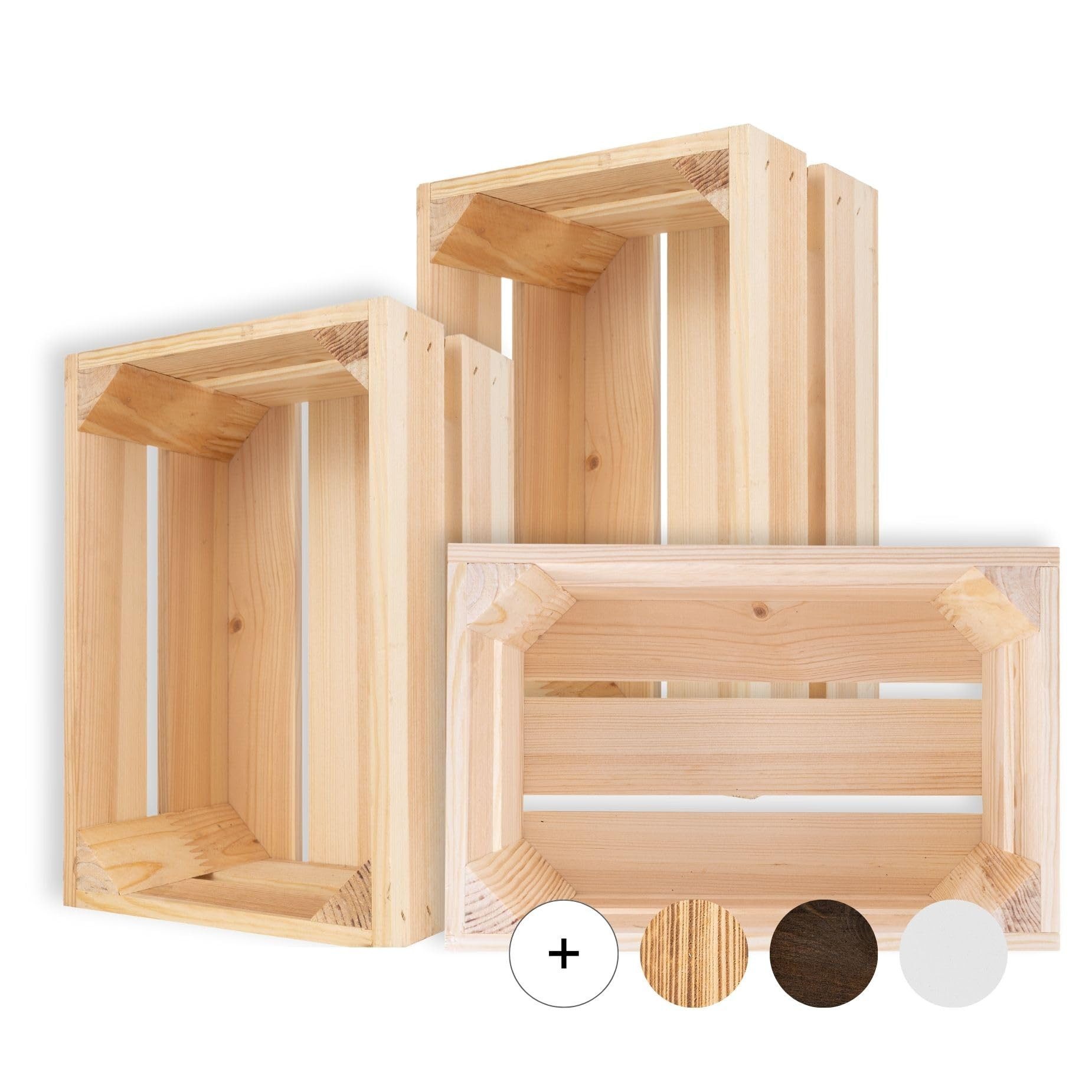 Creative Deco Holzkiste Kiste Holz Deko Holzkiste, Obstkiste Weinkisten Apfelkiste