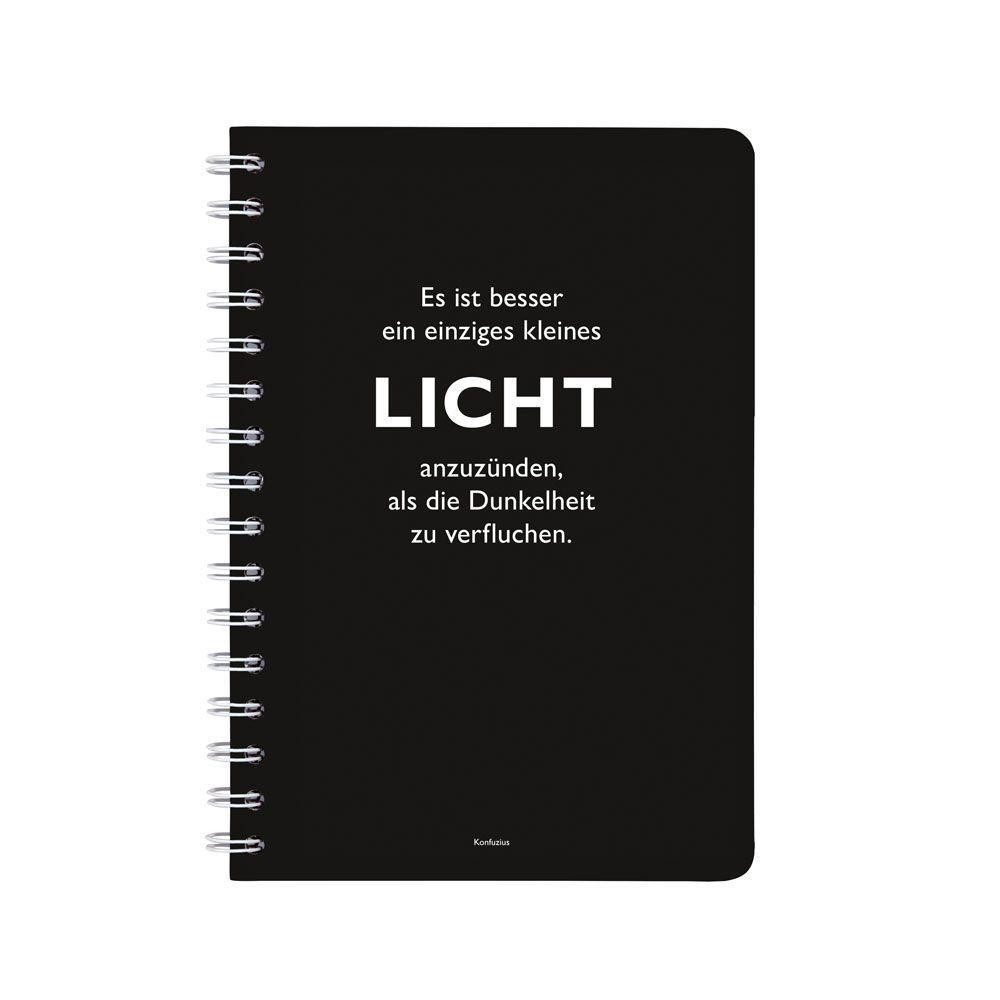 Notizbuch Ringbuch A5 Konfuzius, Licht