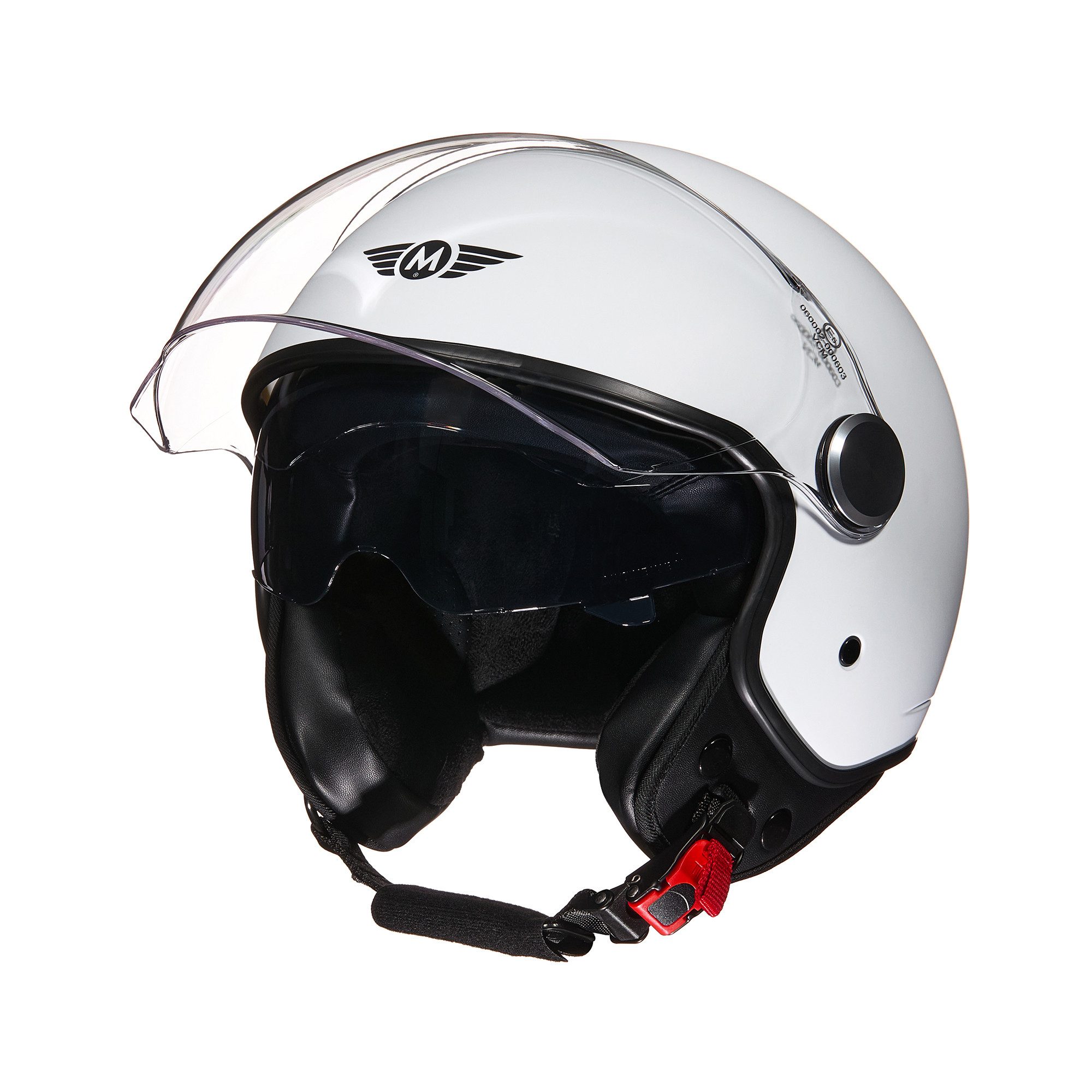MOTO HELMETS Motorradhelm Integralhelm Motorrad Full Helm AV-63, Für Motorrad und Roller, Schnellverschluss, Sonnenvisier, nur 1050g