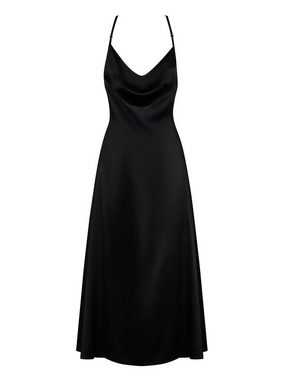 Obsessive Minikleid Abendkleid Agatya schwarz rückenfrei Satin (1-tlg)