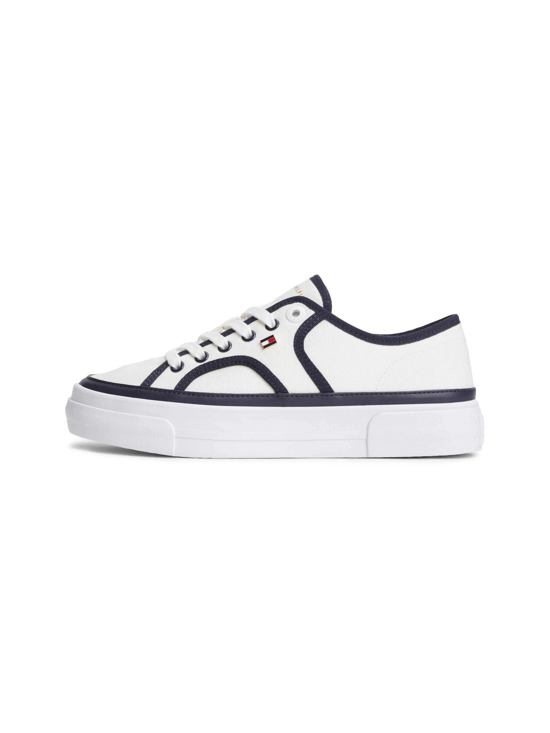 Tommy Hilfiger PLATFORM VULC SNEAKER PIPING Plateausneaker Freizeitschuh, Halbschuh, Schnürschuh mit Kontrast-Paspellierung – Bild 5 von 5
