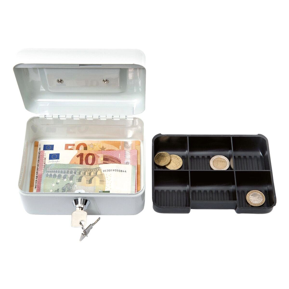 MAUL Geldkassette 1, 6 Münzgeldfächer / 1 Scheinfach