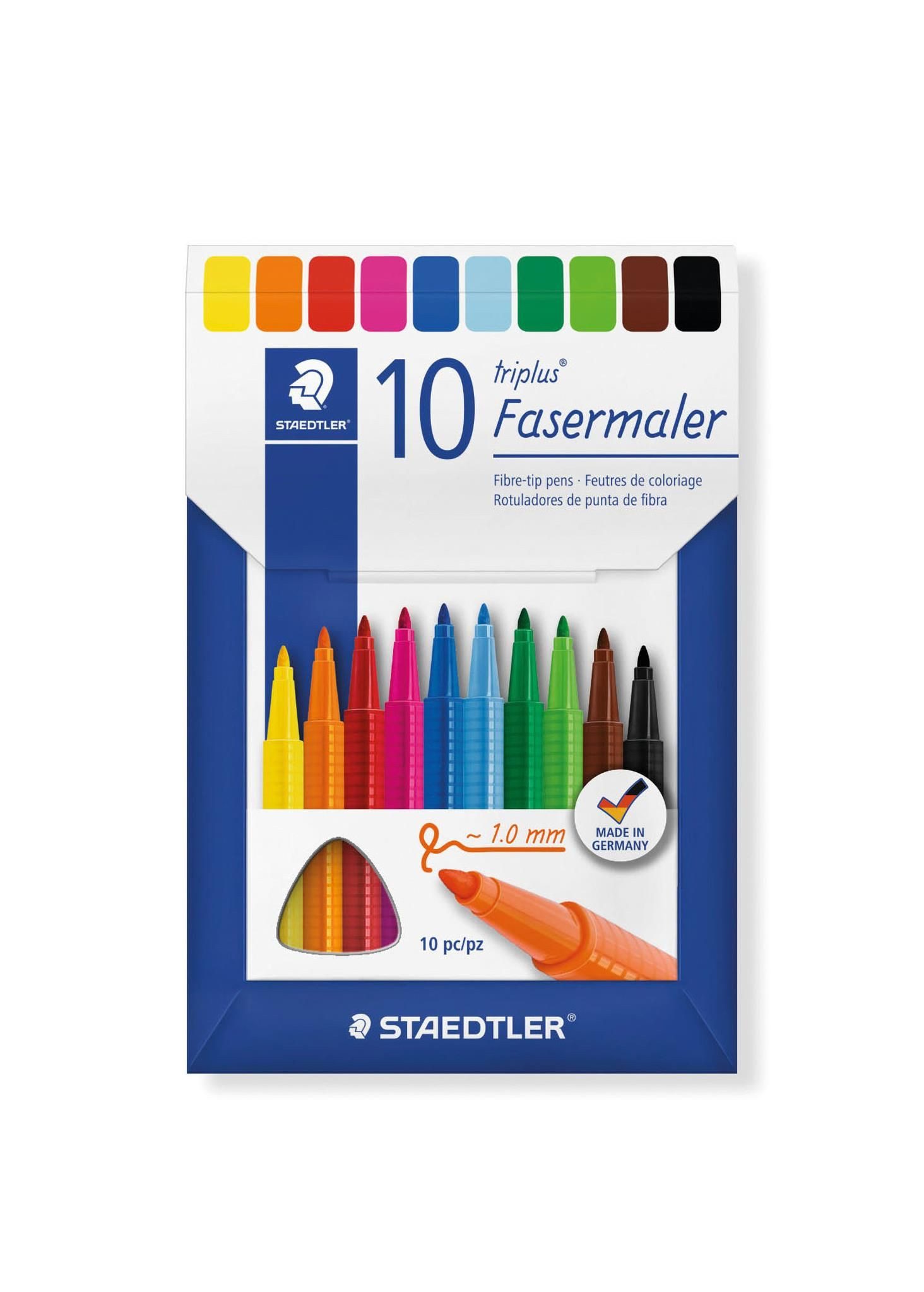 STAEDTLER Malstift Staedtler Fasermaler triplus color rPP 10St