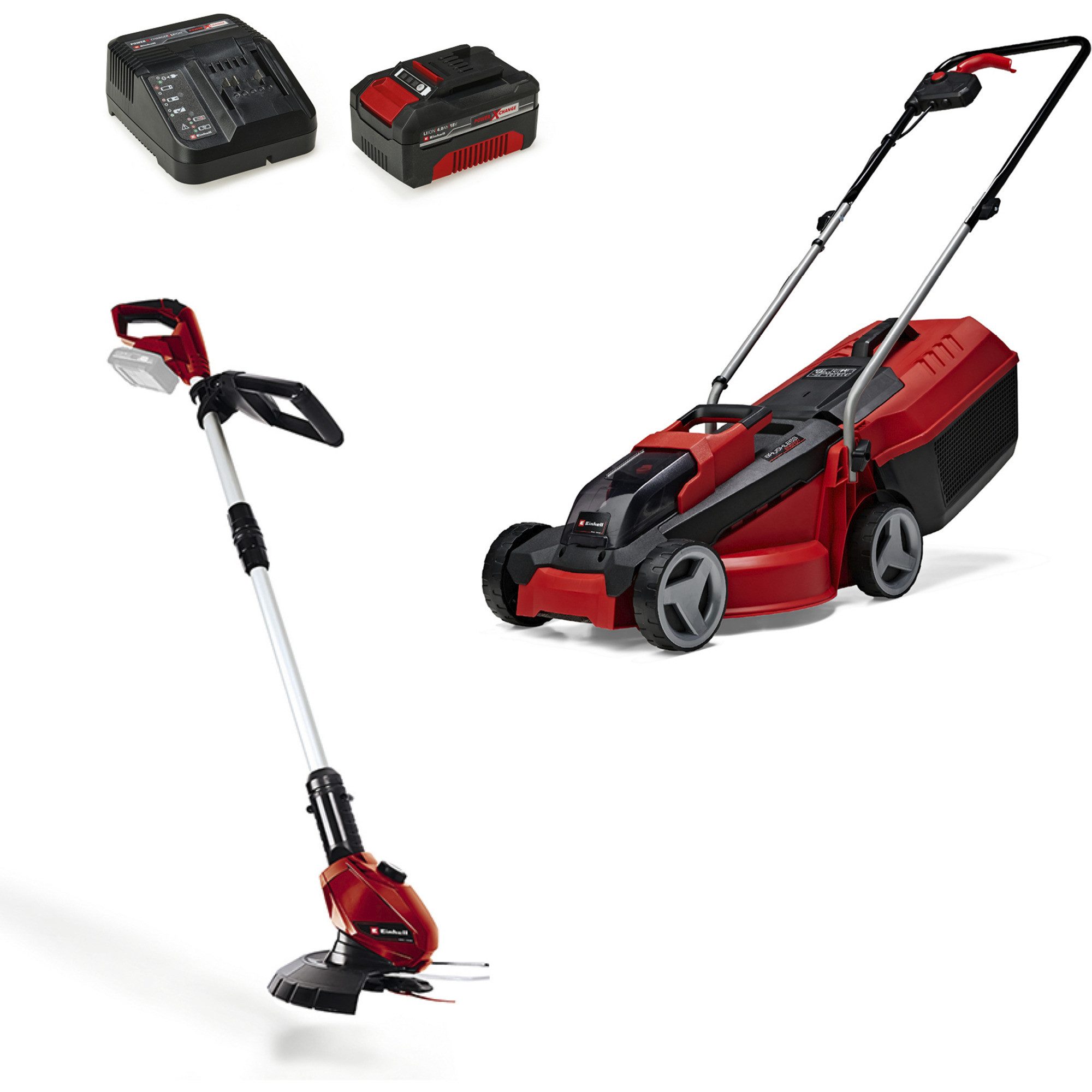 Einhell Akkurasenmäher EINHELL Akku-Rasenmäher-Set GE-CM 18/30 günstig online kaufen