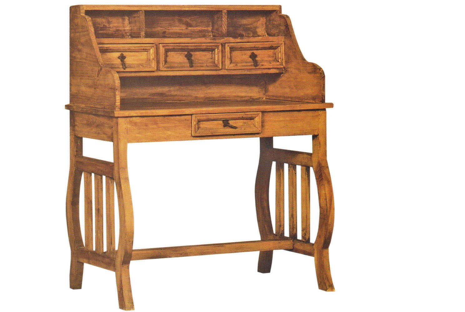 1a Direktimport Sekretär Original Mexico Möbel Sekretär Schreibtisch - Pinie massiv - Landhaus