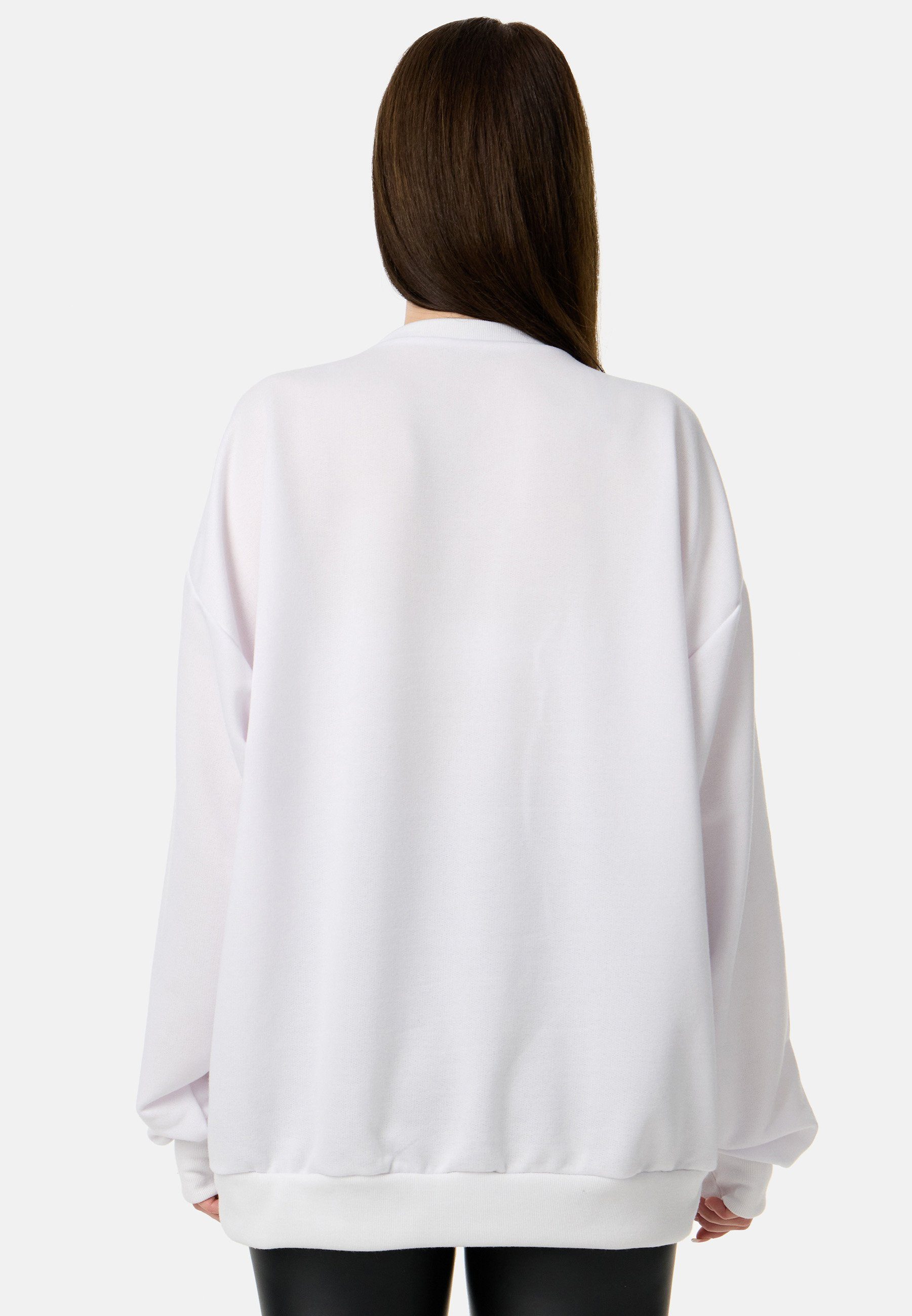 Worldclassca Longsweatshirt Worldclassca Damen Oversized Sweatshirt Lounge Sweater Shirt JETS