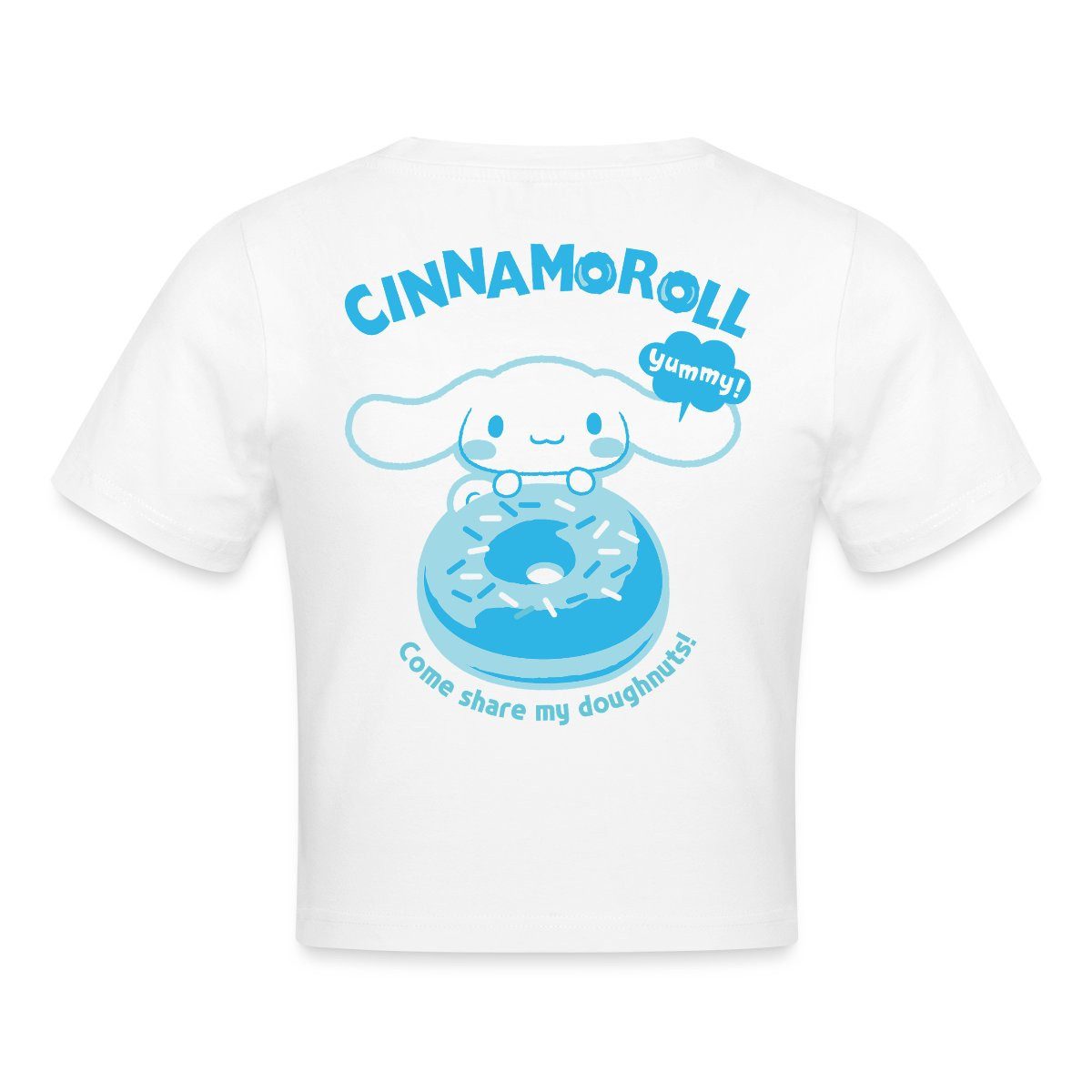 T-Shirt Cinnamoroll Mit Donut Yummy Doughnuts Crop Top