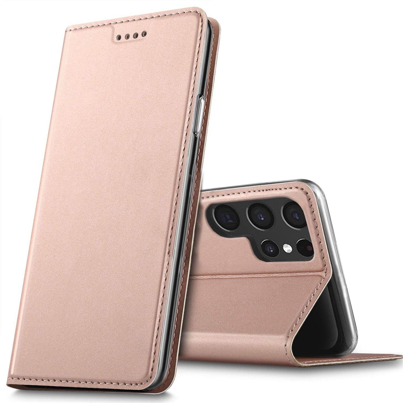 CoolGadget Handyhülle Magnet Case Handy Tasche für Samsung Galaxy S23 Ultra 6,8 Zoll, Hülle Klapphülle Slim Flip Cover für Galaxy S23 Ultra 5G Schutzhülle