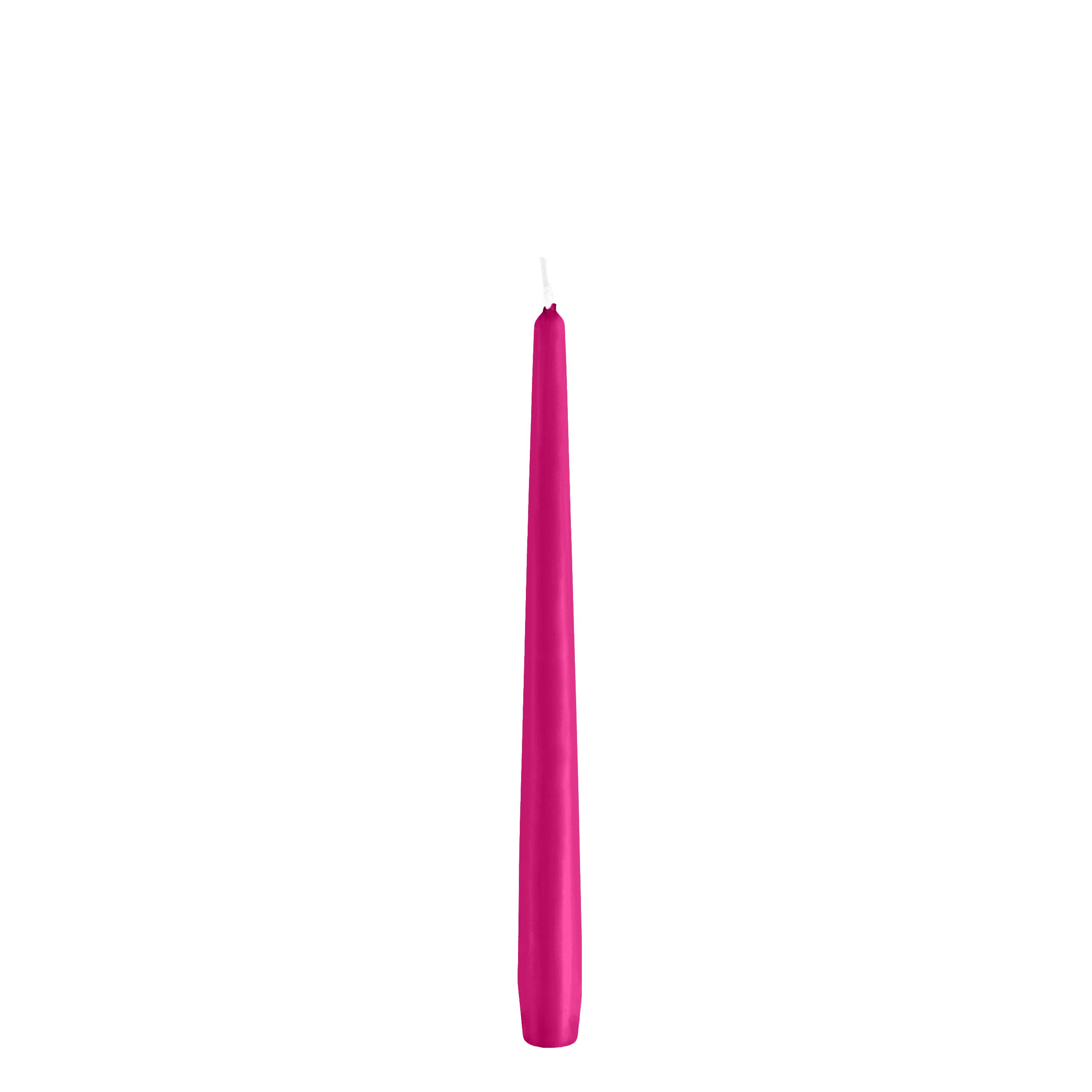 Kopschitz Kerzen Spitzkerze Spitzkerzen Fuchsia Pink 290 x Ø 23 mm, 12 Stück