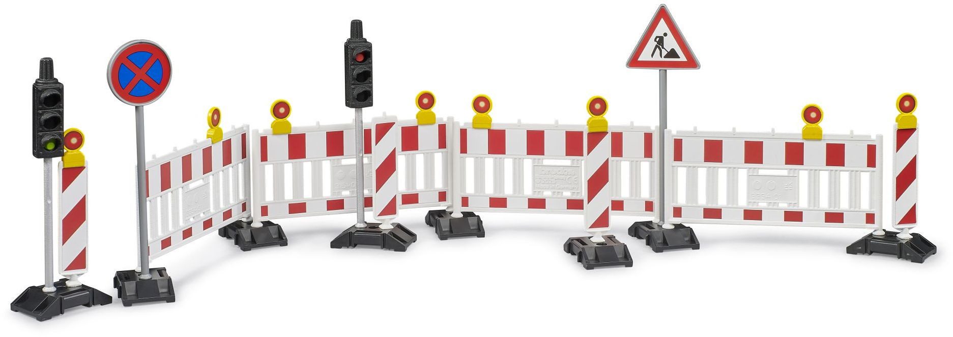 Bruder® Spielzeug-Auto Zubehör Baustelle Verkehrssicherung mit Ampel 62009