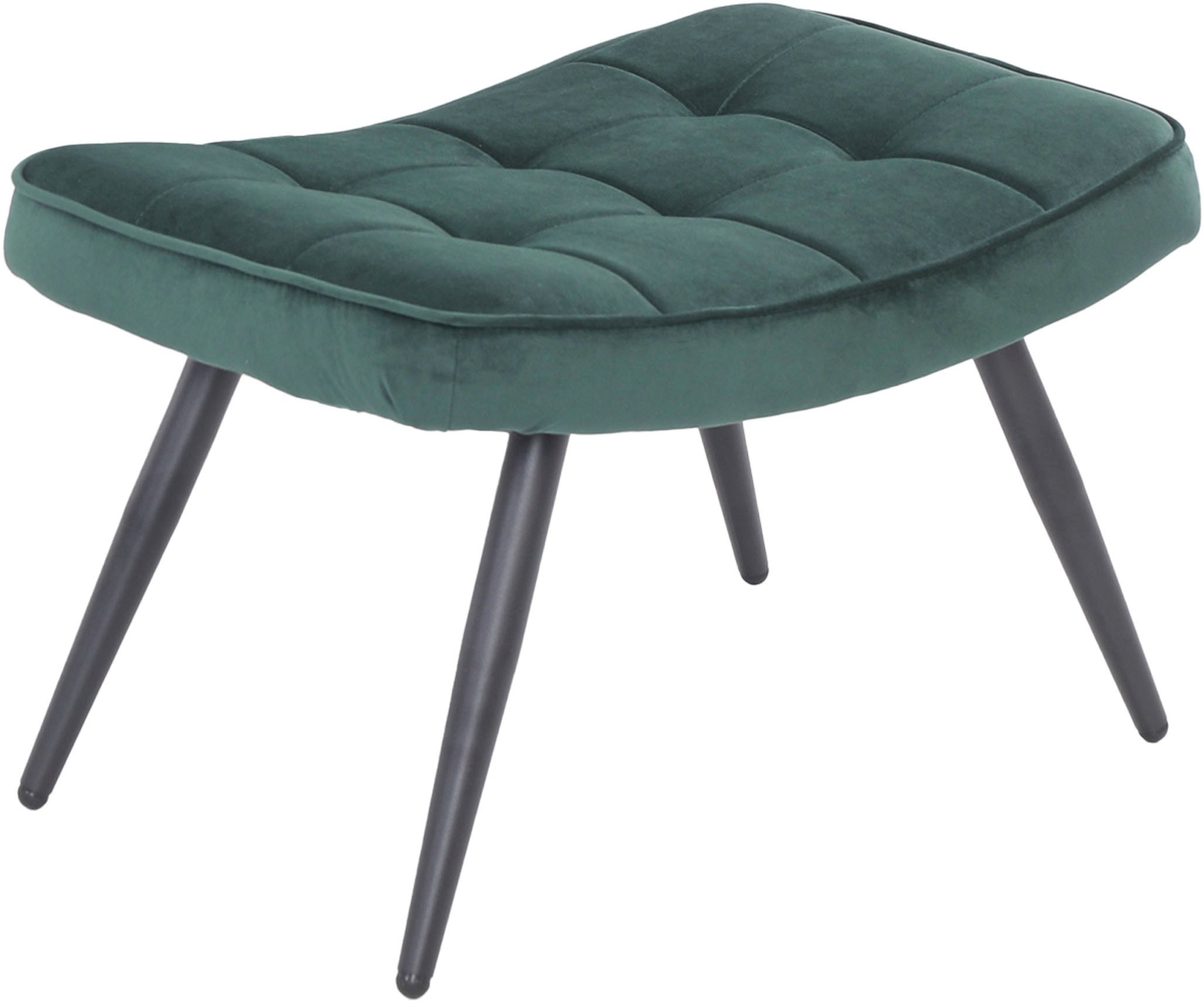 byLIVING Hocker UTA, Bezug Webstoff oder Samt, Schaumstoff