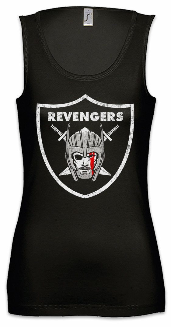 Urban Backwoods Tanktop Revengers Ärmelloses Damen T-Shirt Los Vikings Angeles Odhin LA Loki Vikings Wikinger Ragnarök