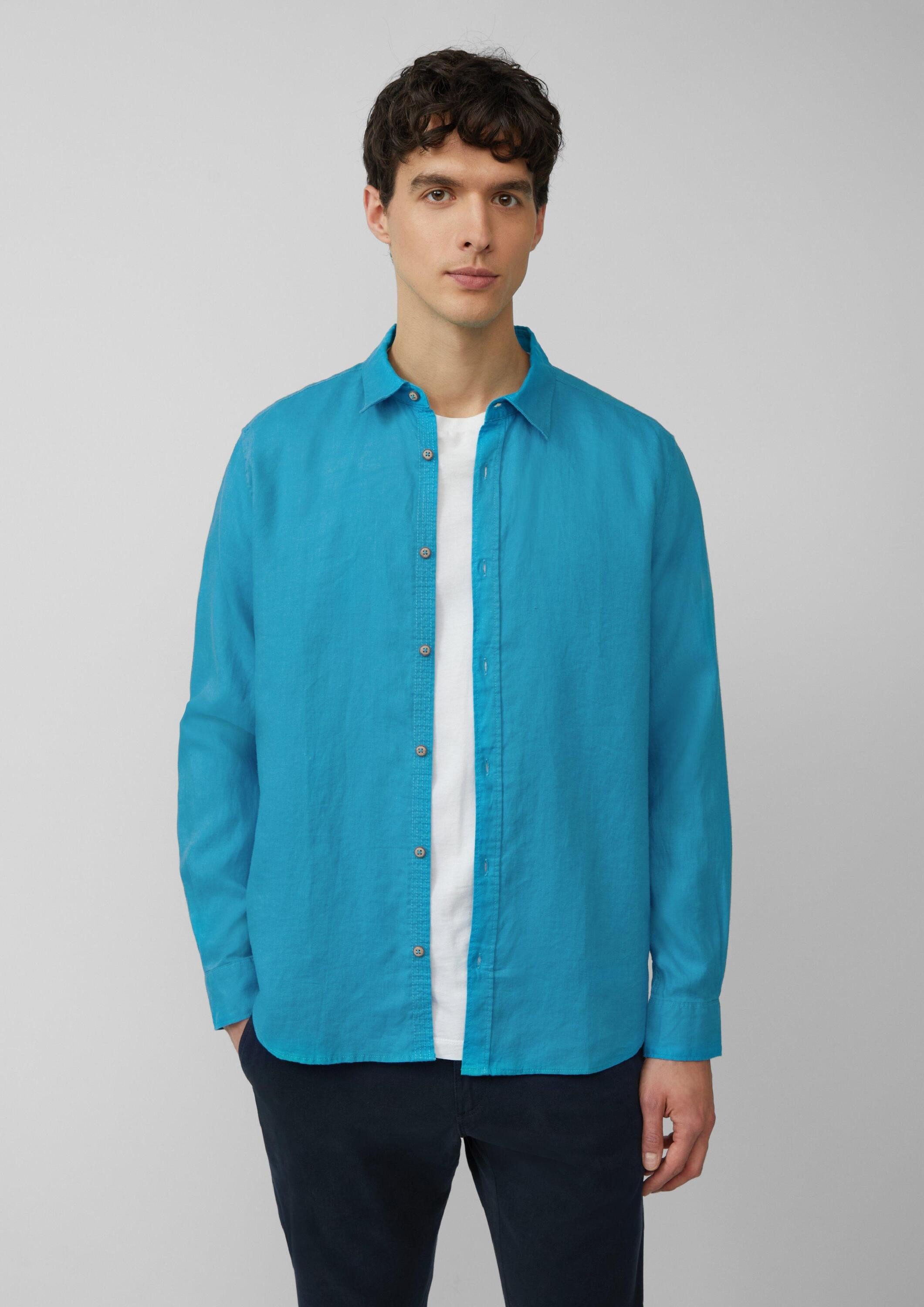 s.Oliver Langarmhemd Hemd Regular Fit: Langarmhemd aus Leinen günstig online kaufen