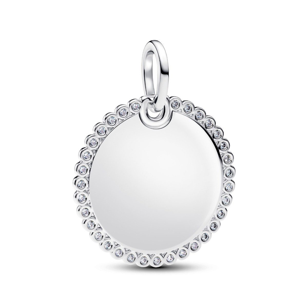 Pandora Kettenanhänger Pandora Anhänger Damen Rund Zirkonia Sterling-Silber 394007C01
